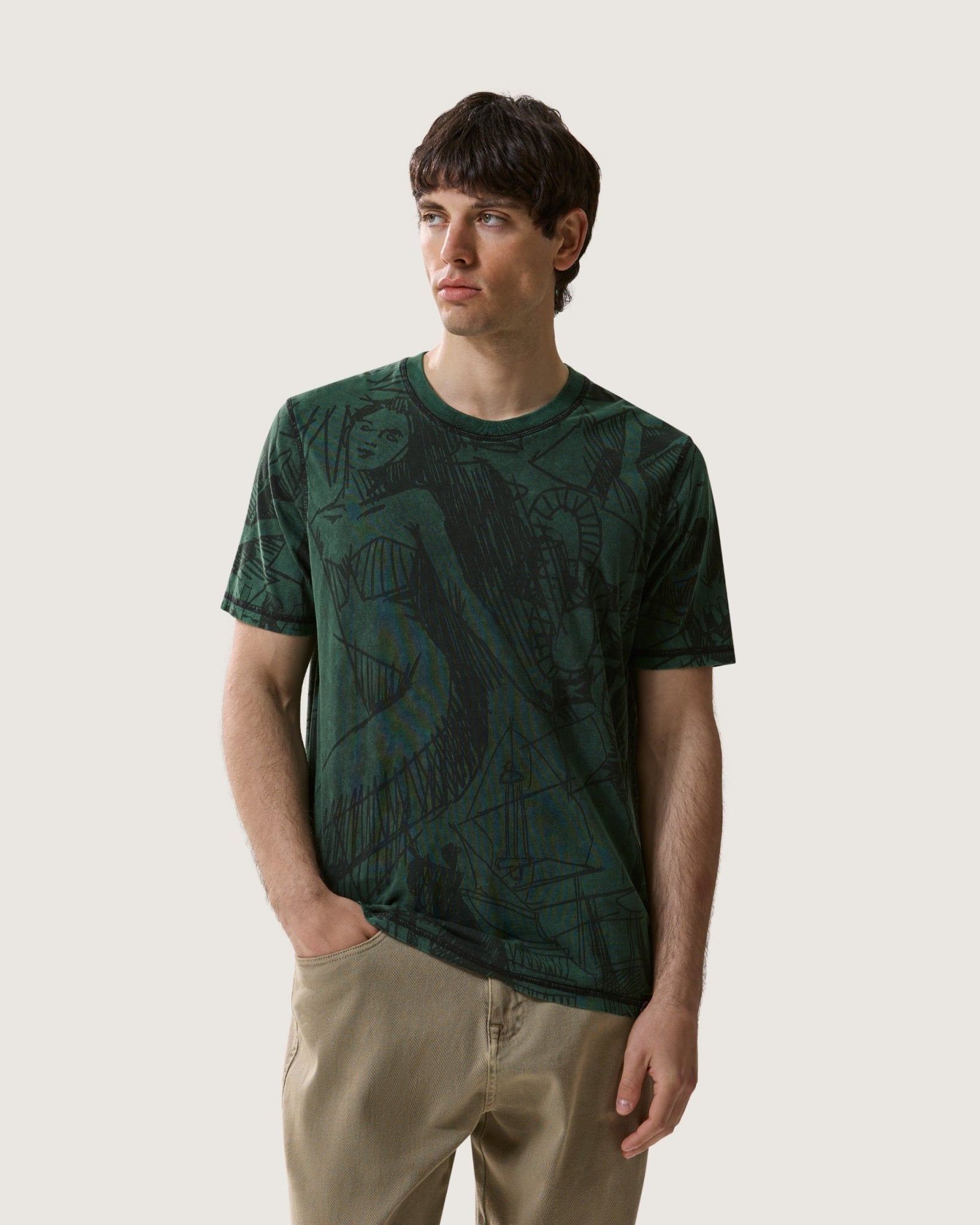 T-shirt stampata Double Face "Siren" uomo - Scorpion Bay