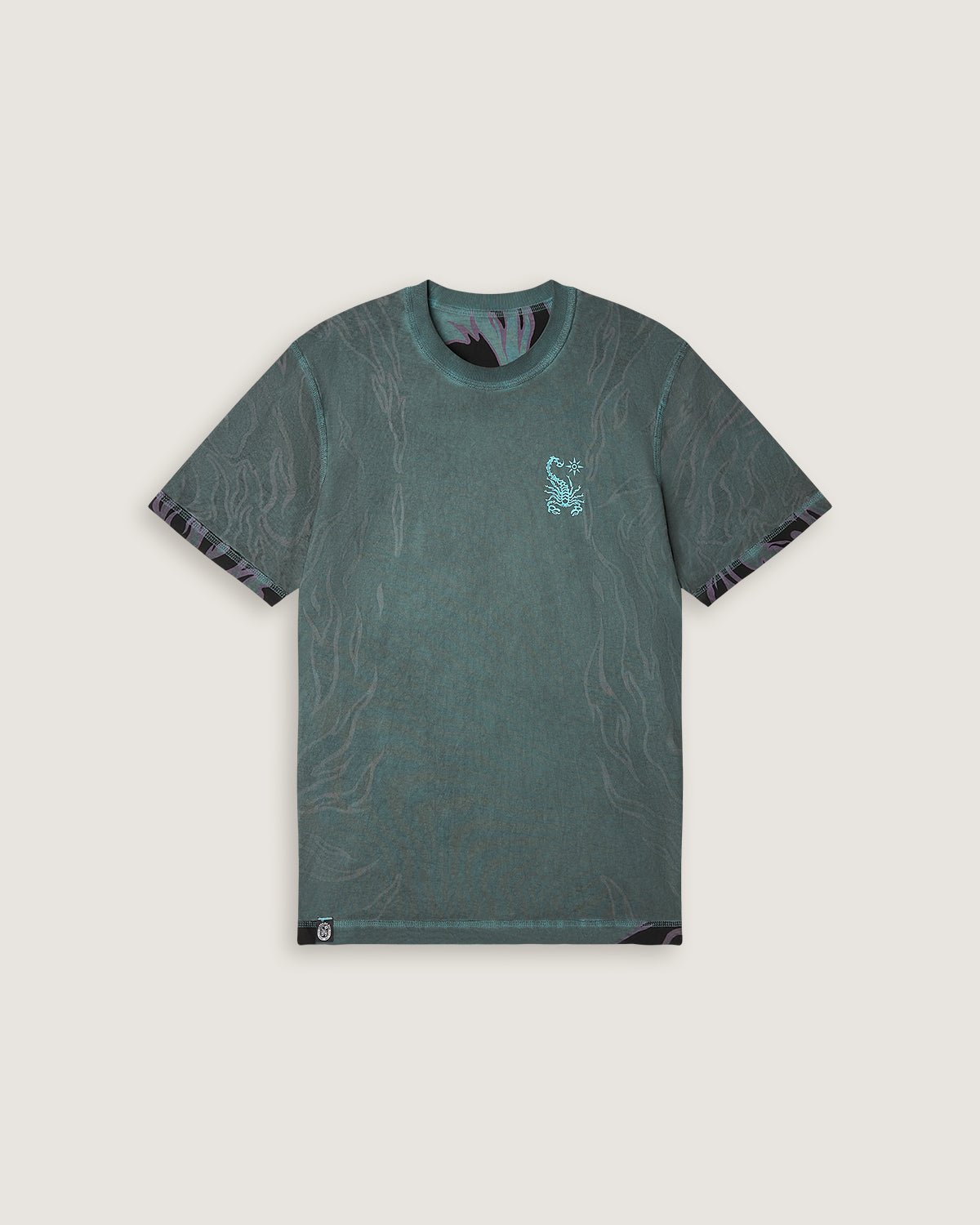 T-shirt stampata double face "Smoke On The Bay" uomo - Scorpion Bay