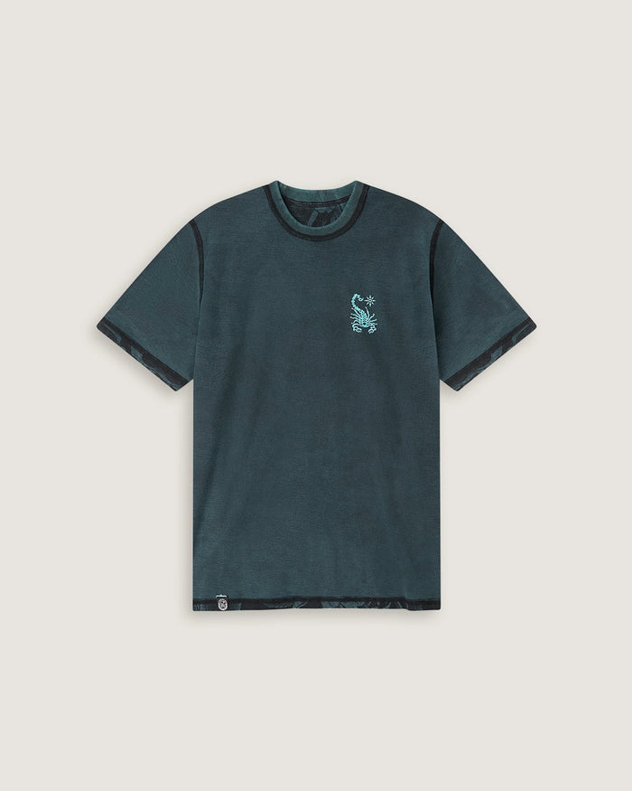 T-shirt stampata double face "Snake & Flowers" uomo - Scorpion Bay