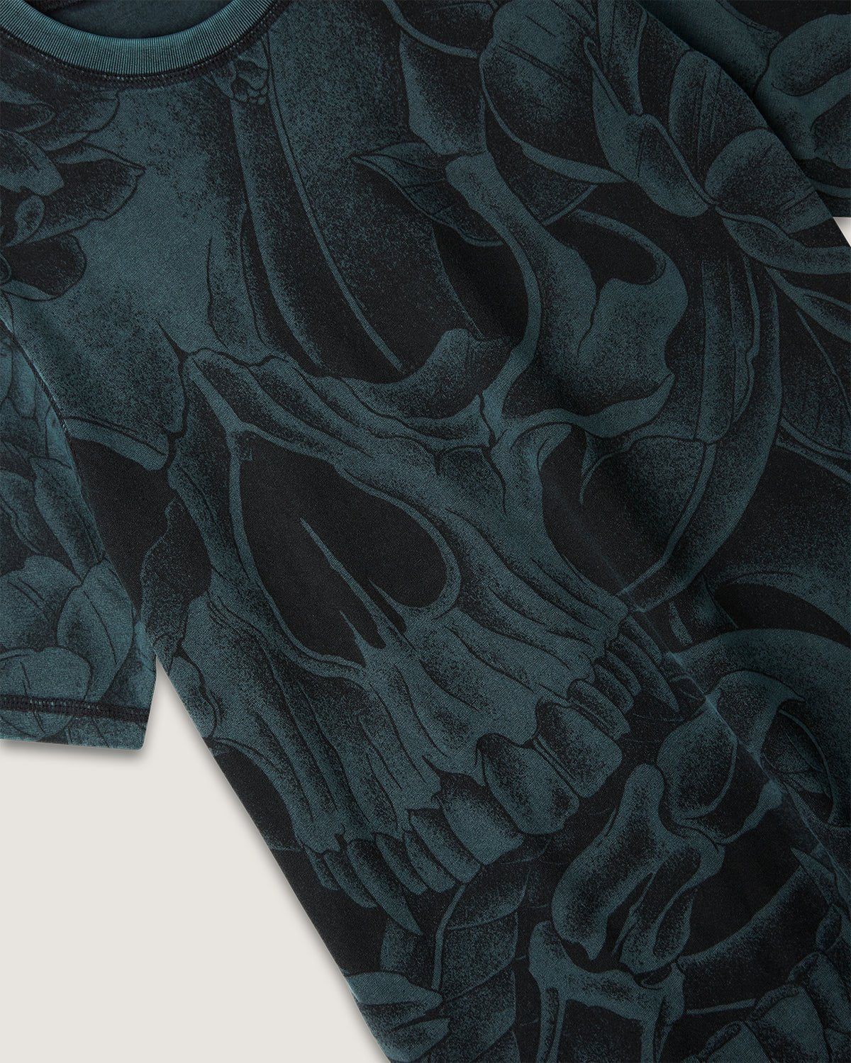T-shirt stampata double face "Snake & Flowers" uomo - Scorpion Bay