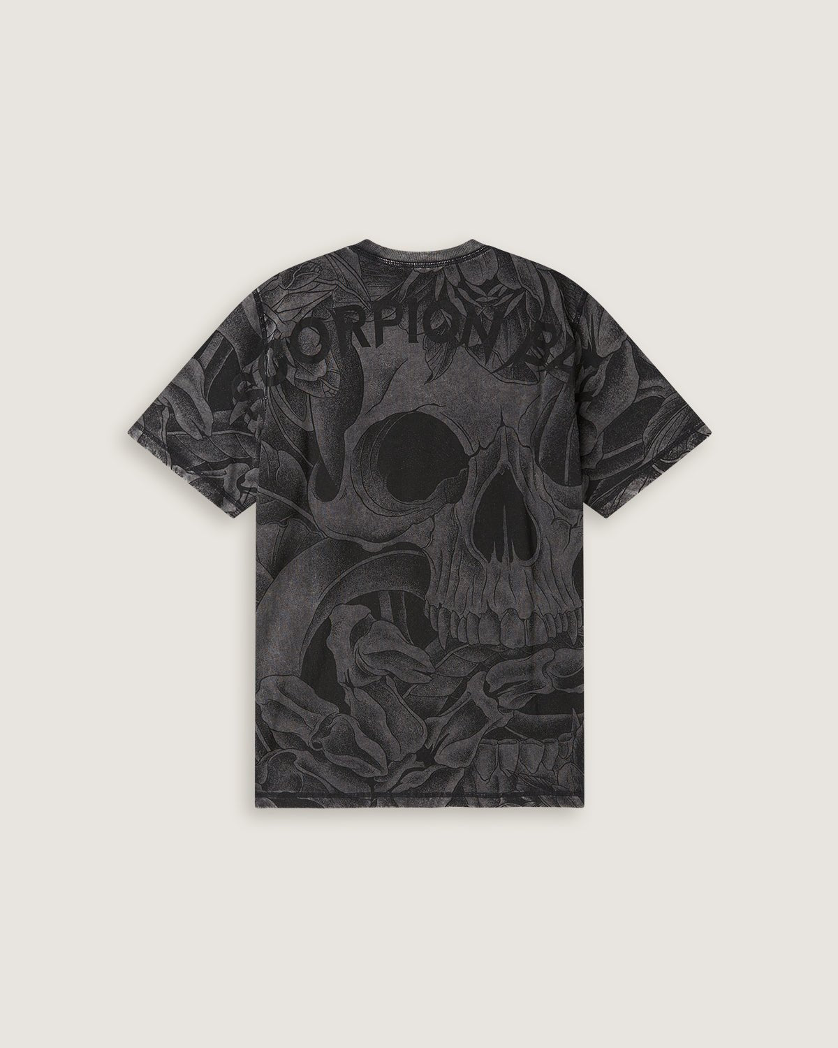 T-shirt stampata double face "Snake & Flowers" uomo - Scorpion Bay