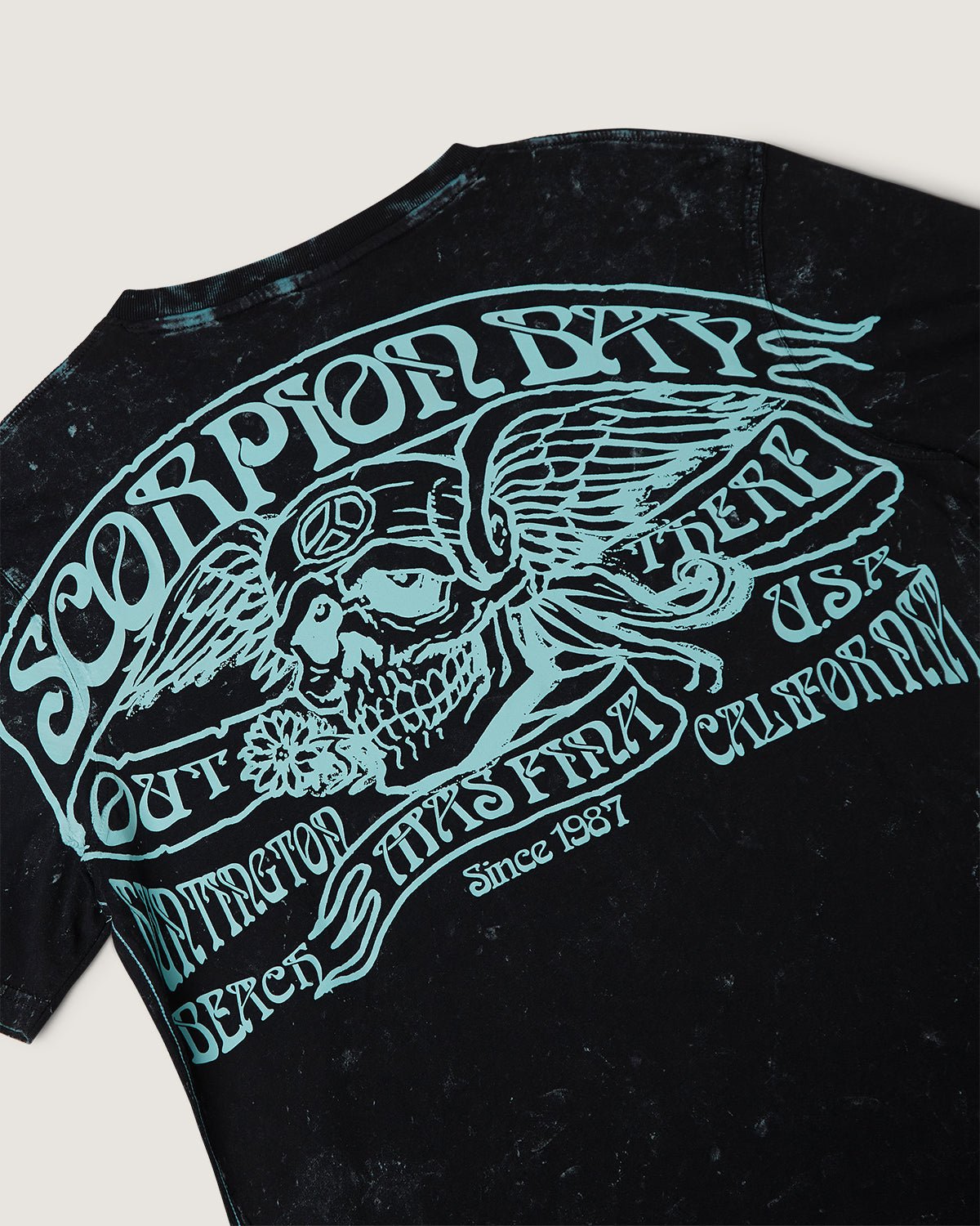 T-shirt stampata "Flying Skull" uomo - Scorpion Bay