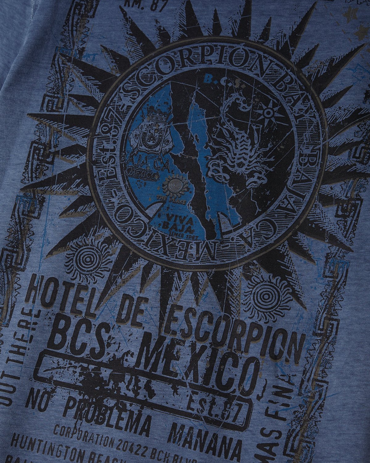 T-shirt stampata "Hotel Map" uomo - Scorpion Bay