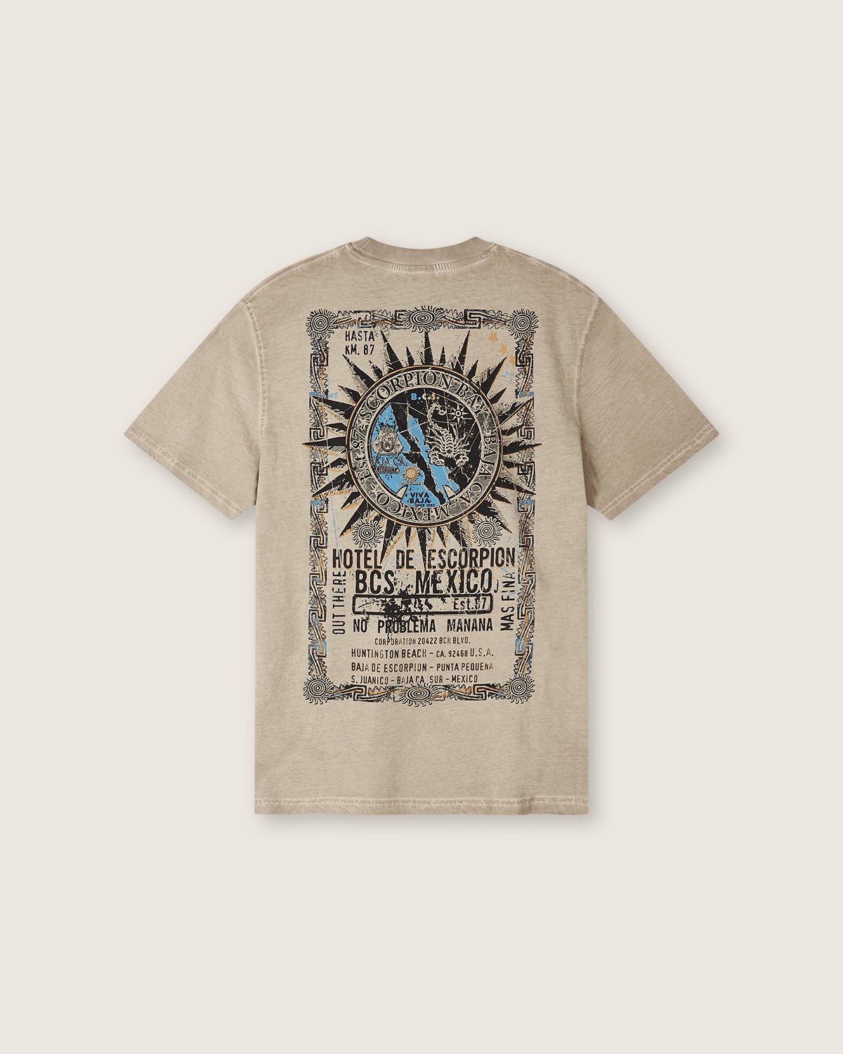 T-shirt stampata "Hotel Map" uomo - Scorpion Bay