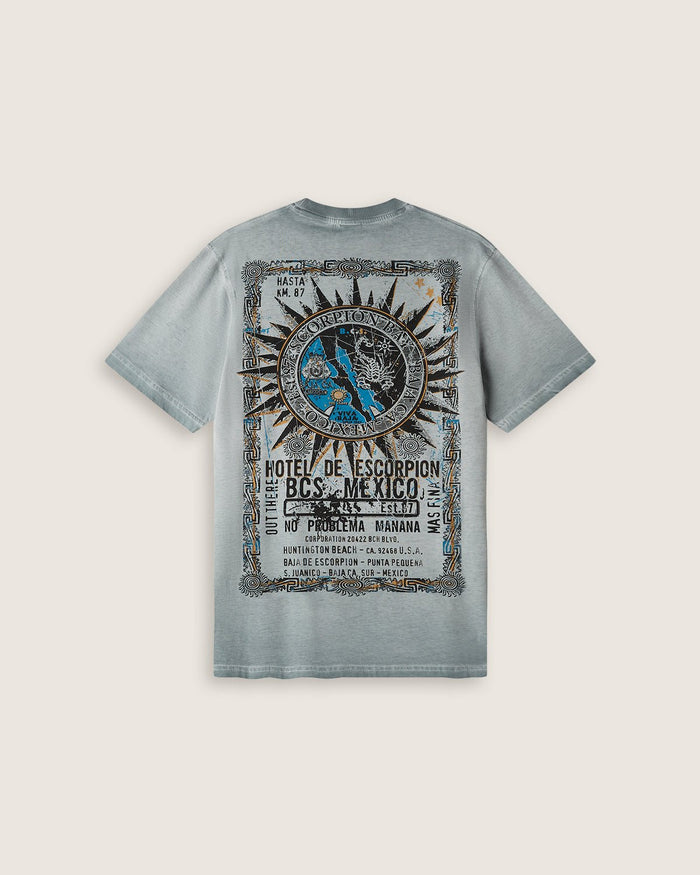 T-shirt stampata "Hotel Map" uomo - Scorpion Bay