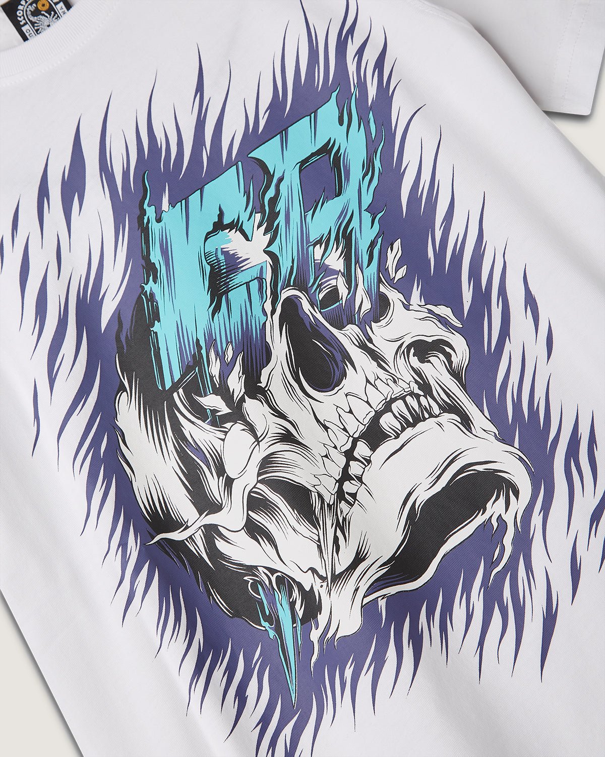 T-shirt stampata "Neon Skull" bambino - Scorpion Bay