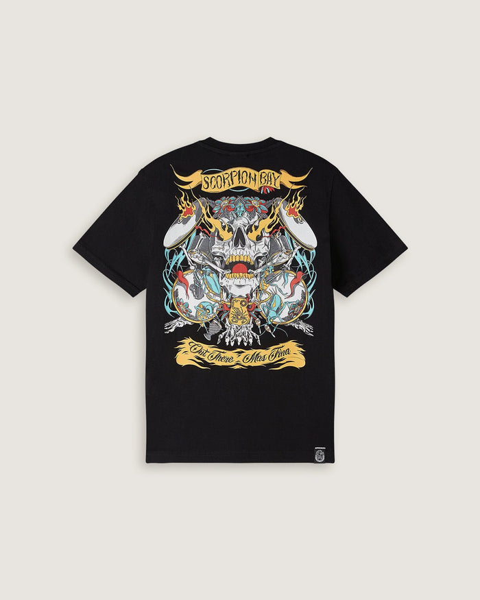 T-shirt stampata printastic "Skull drums" bambino - Scorpion Bay