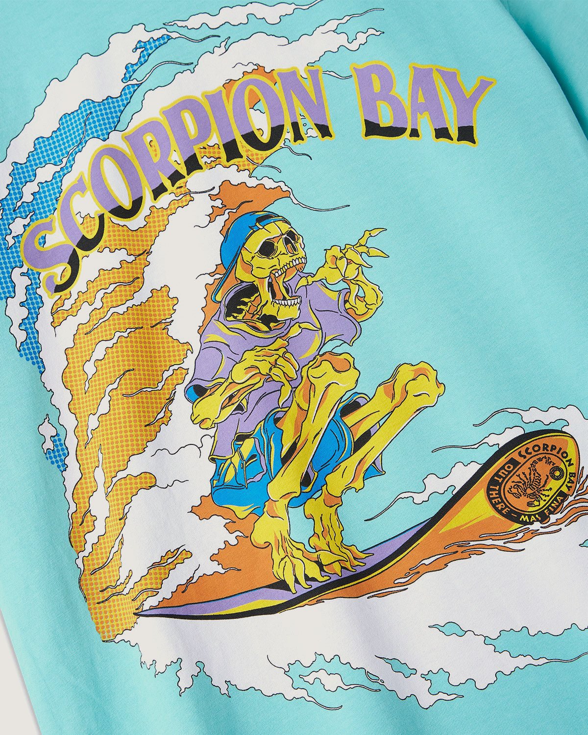 T-shirt stampata "Ride The Wave" bambino - Scorpion Bay