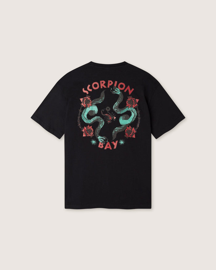 T-shirt stampata "Snakes’N’Roses" uomo - Scorpion Bay