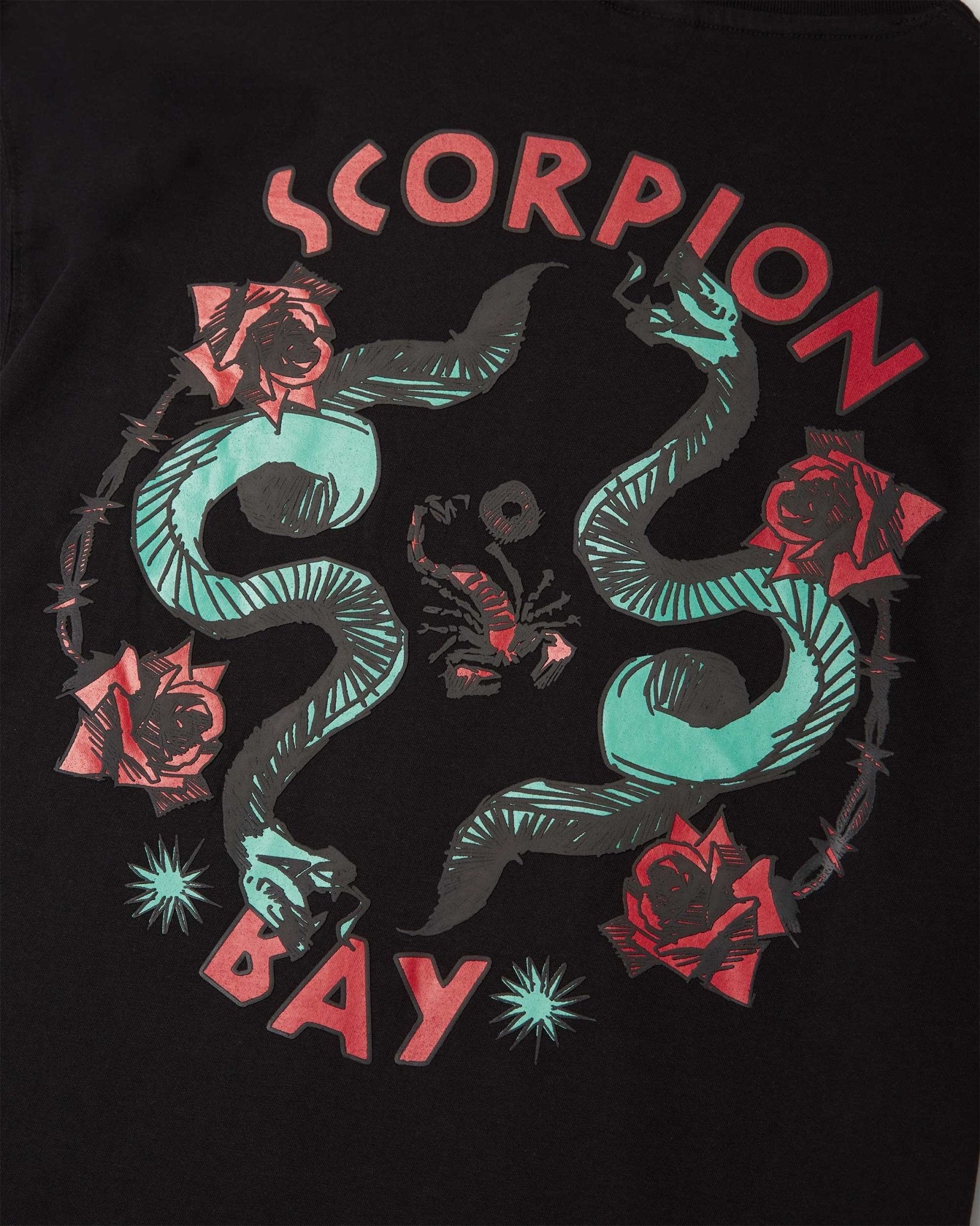 T-shirt stampata "Snakes’N’Roses" uomo - Scorpion Bay