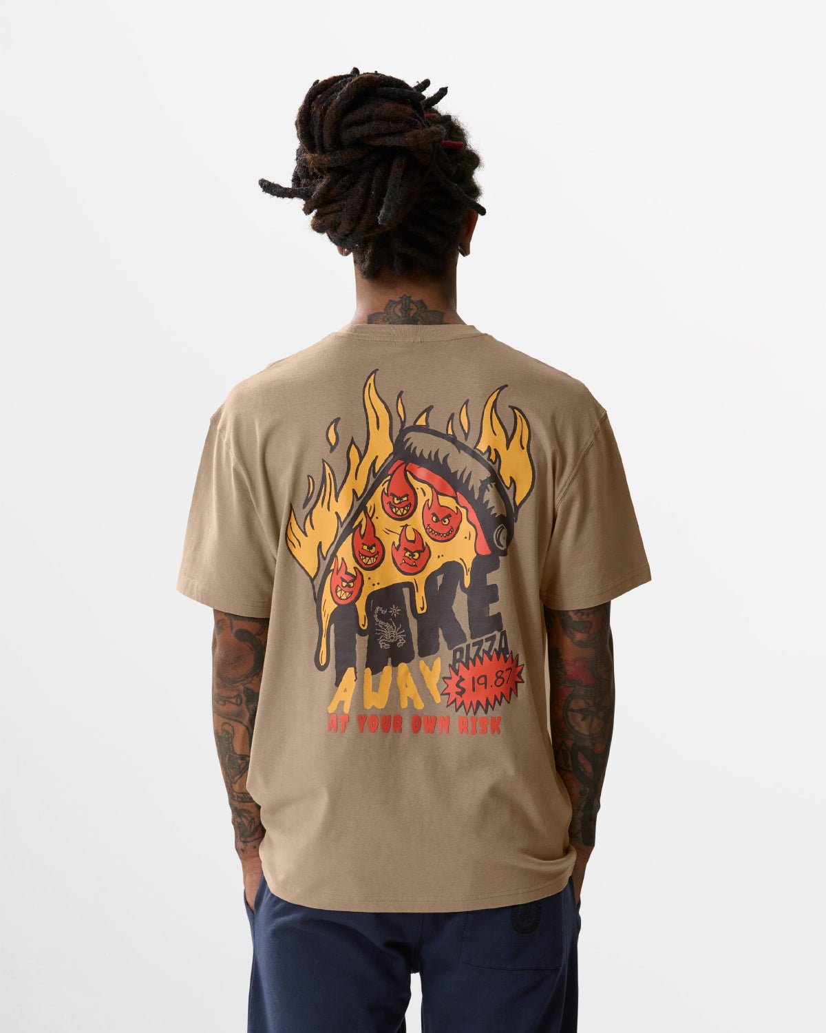 T-Shirt stampata "Take away" uomo - Scorpion Bay