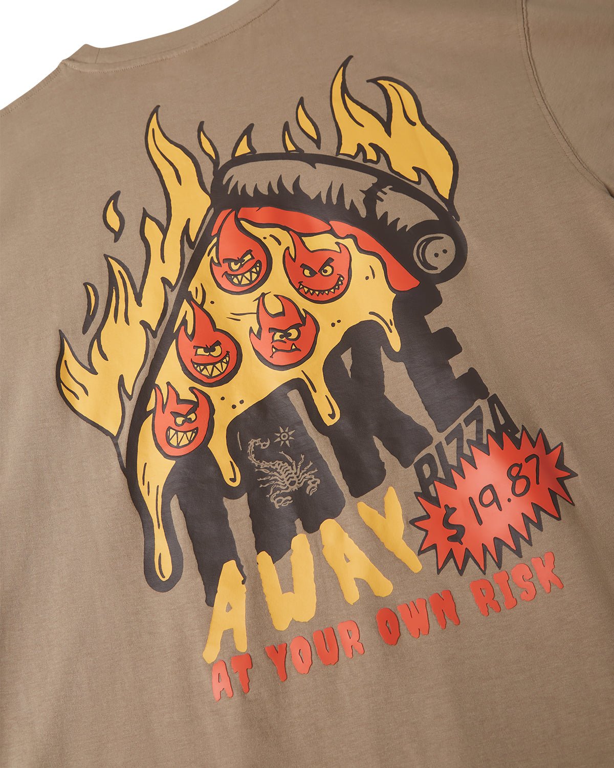 T-Shirt stampata "Take away" uomo - Scorpion Bay