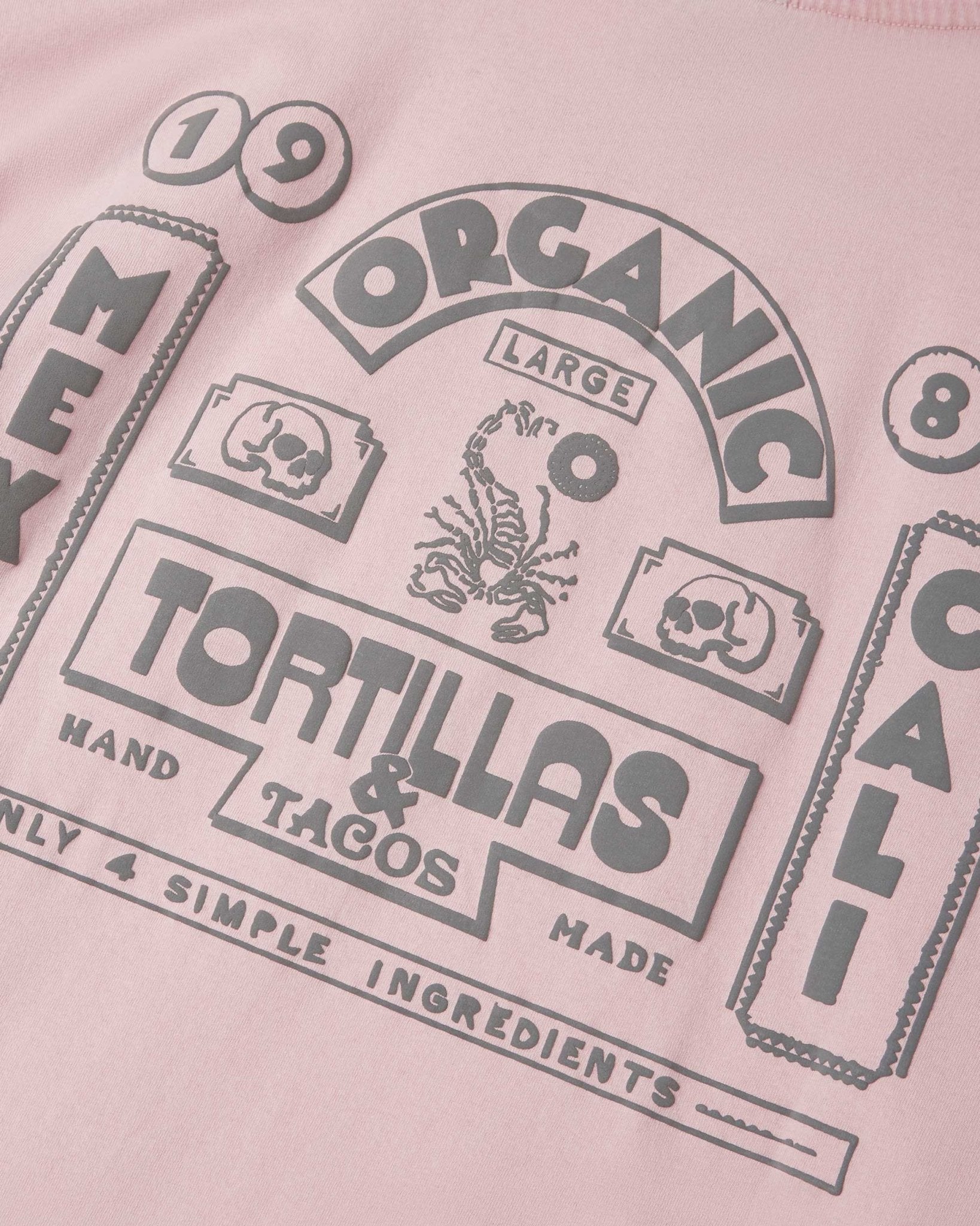 T-shirt stampata "Tortillas & Tacos" uomo - Scorpion Bay