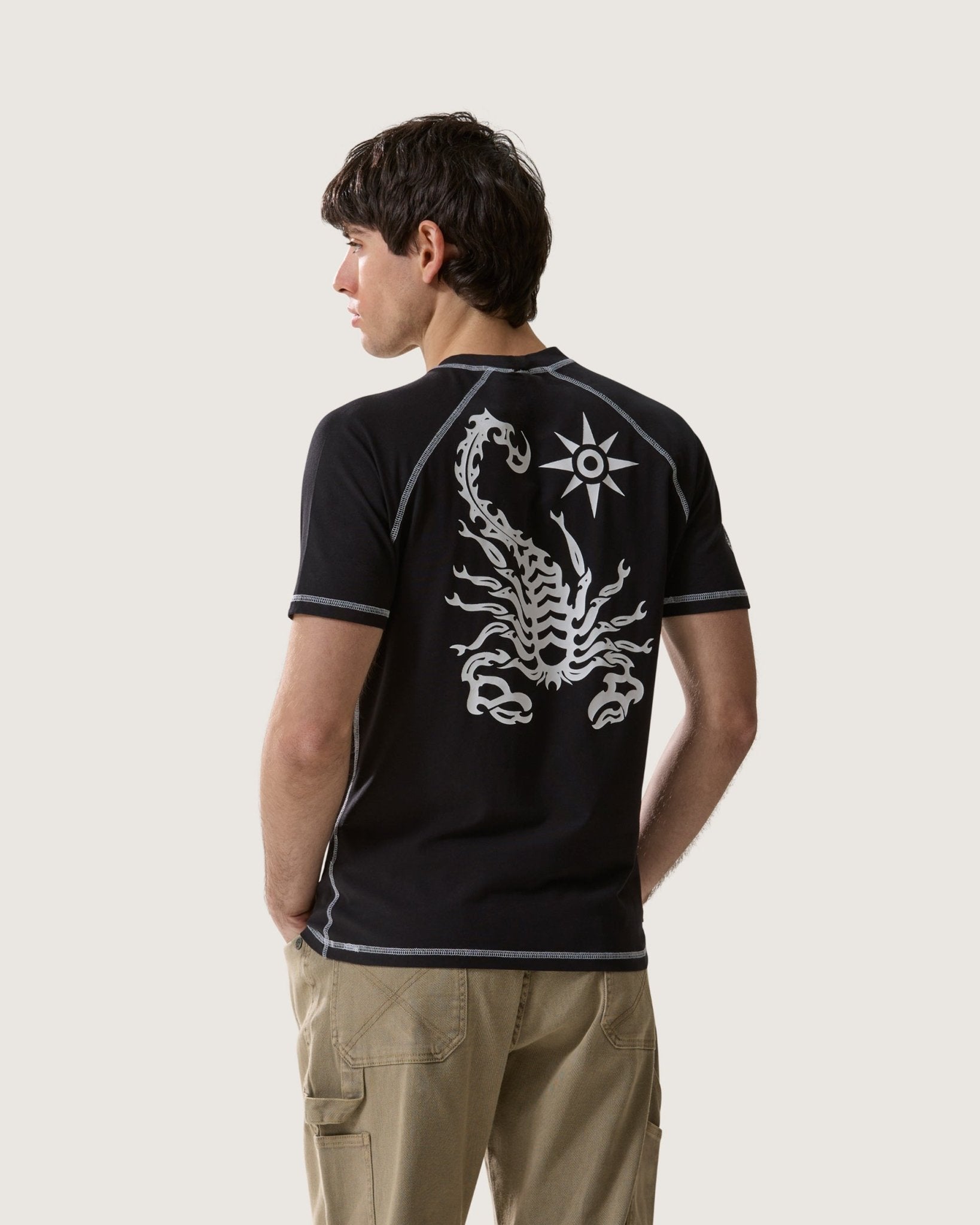 T-shirt Surfer stampata 'Iron' uomo - Scorpion Bay