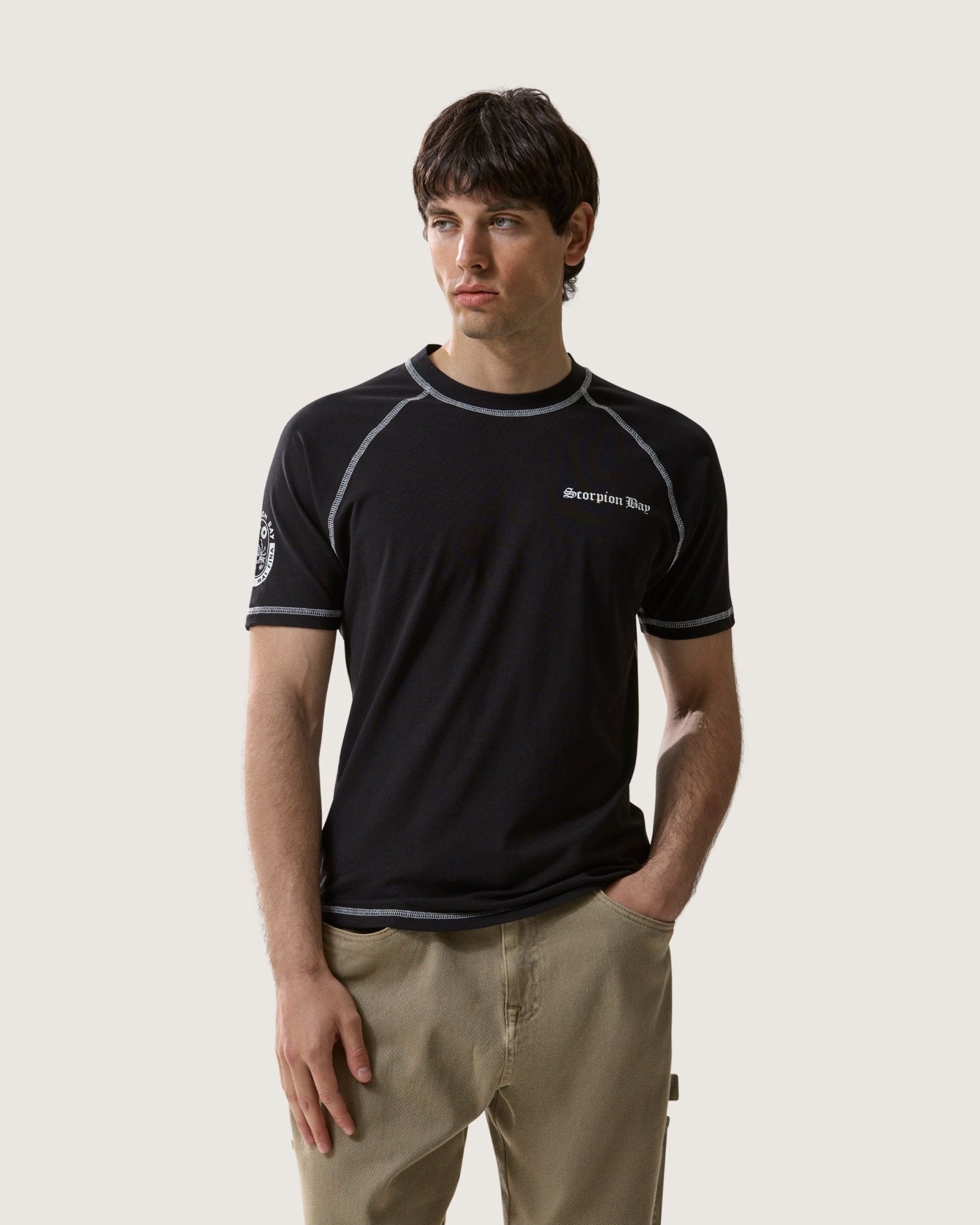 T-shirt Surfer stampata 'Iron' uomo - Scorpion Bay
