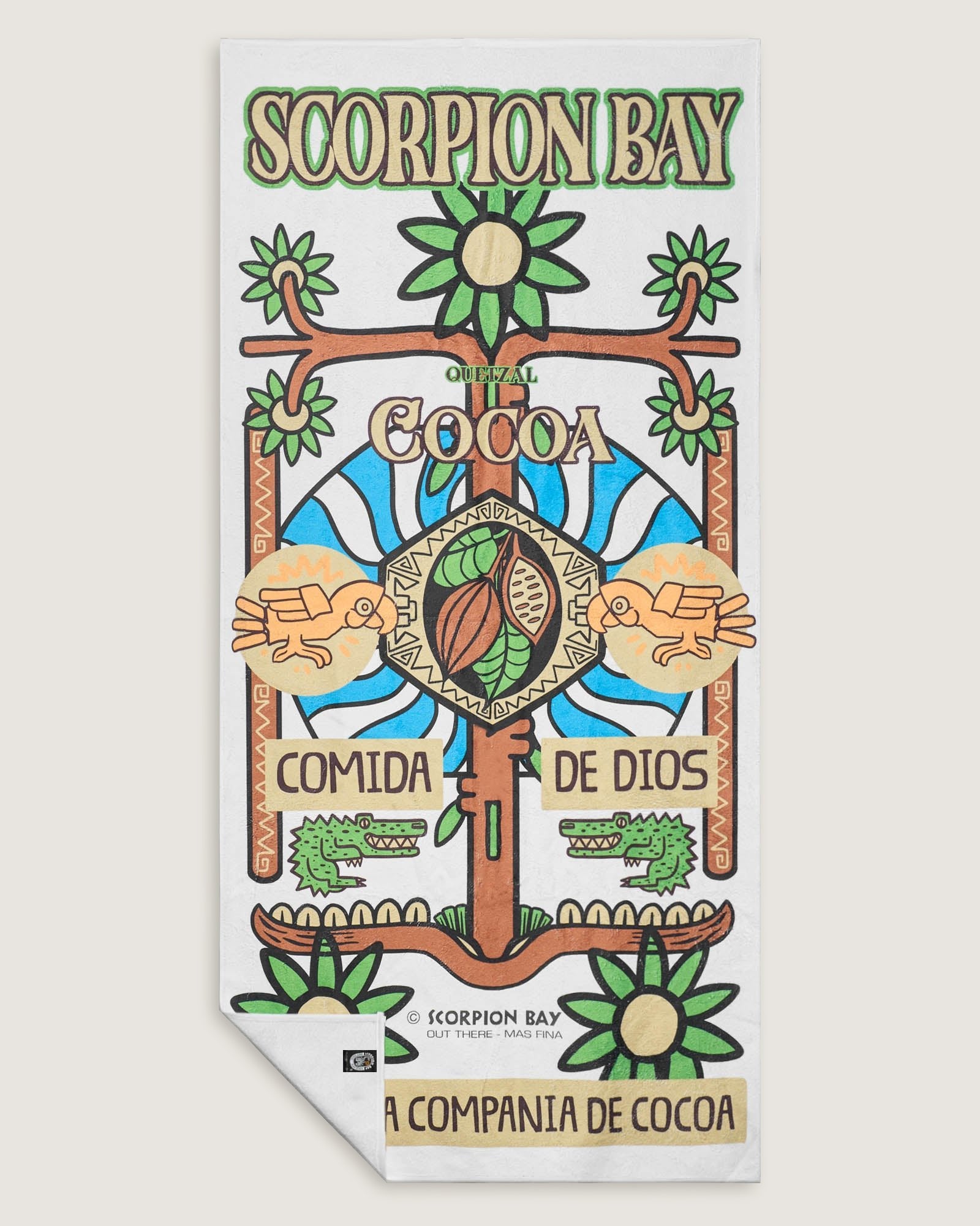 Telo Mare "Cocoa" Color Bianco - Scorpion Bay