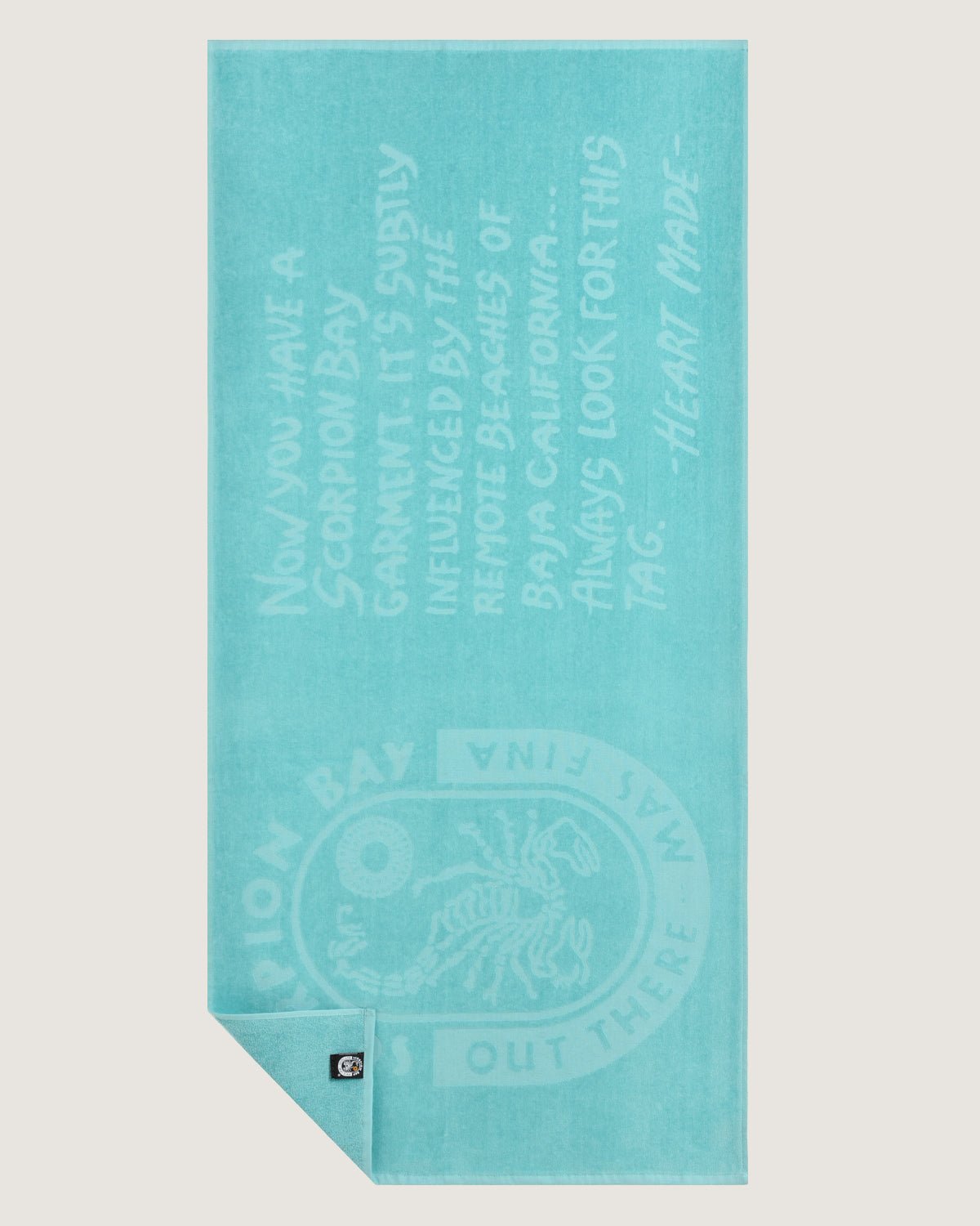 Telo mare jacquard "Heart Made" - Scorpion Bay