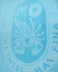 Telo Mare "Logo Jacquard" Color Avio - Scorpion Bay