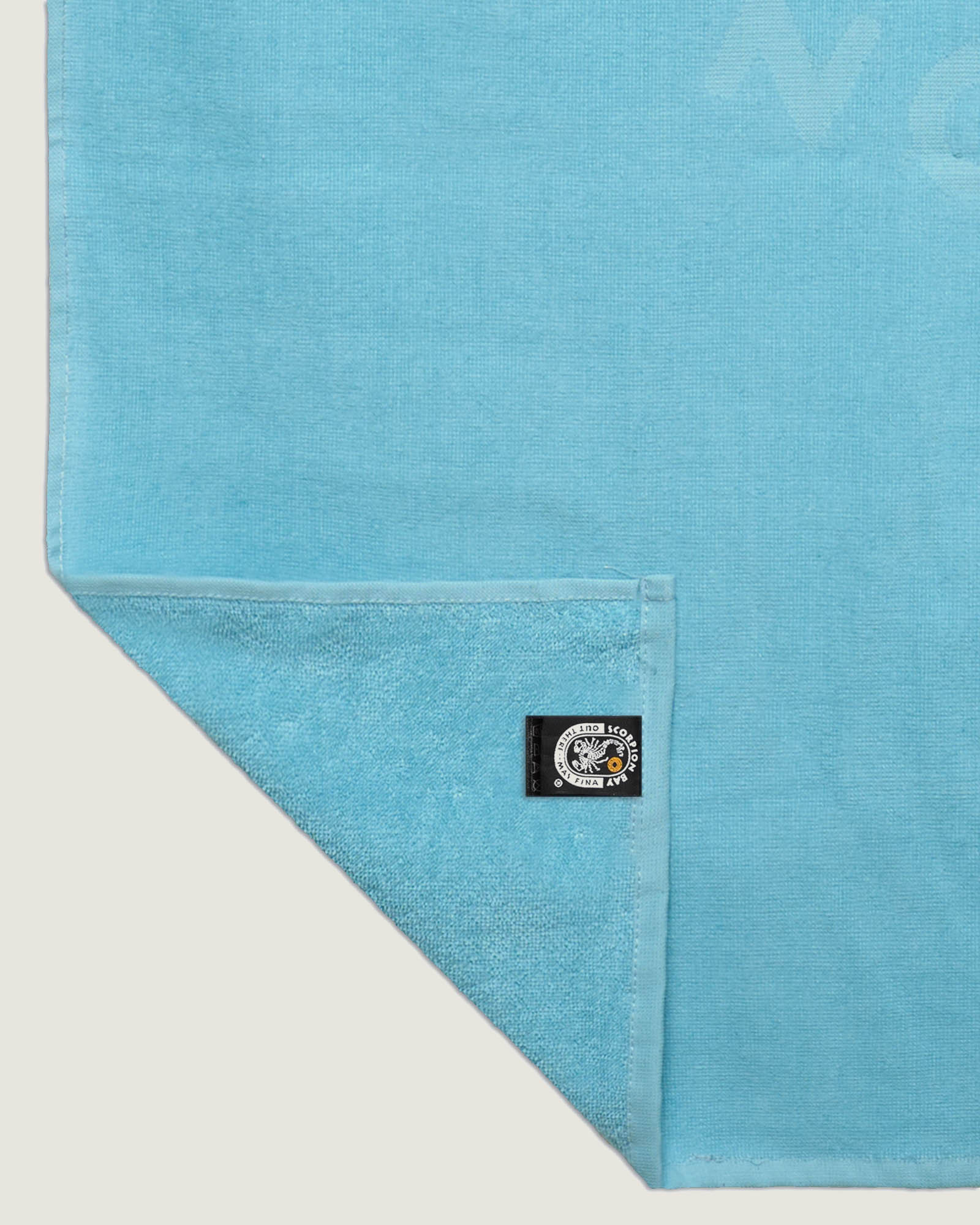 Telo Mare "Logo Jacquard" Color Avio - Scorpion Bay