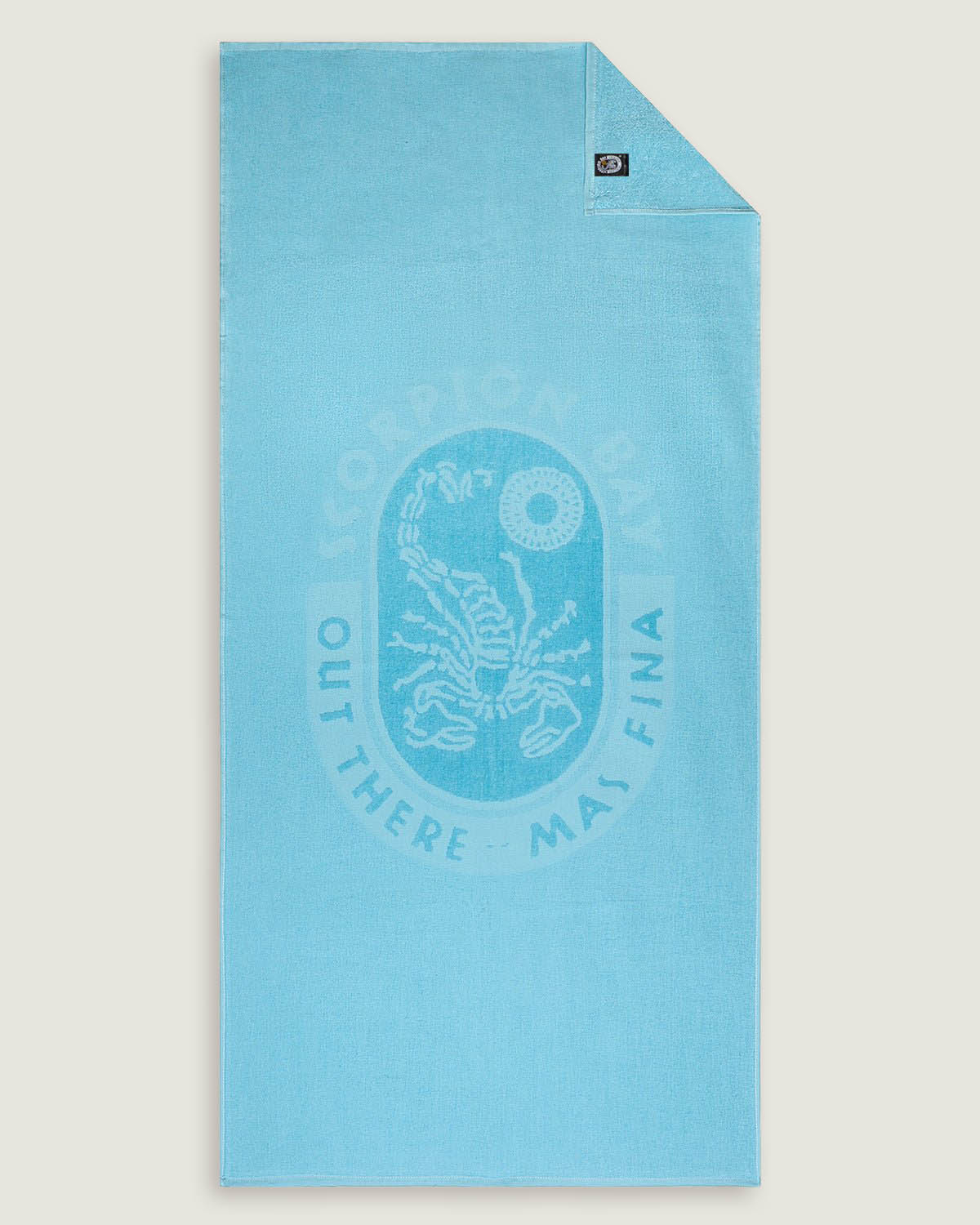 Telo Mare "Logo Jacquard" Color Avio - Scorpion Bay