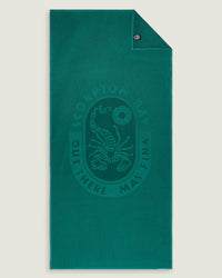 Telo Mare "Logo Jacquard" Color Smeraldo - Scorpion Bay