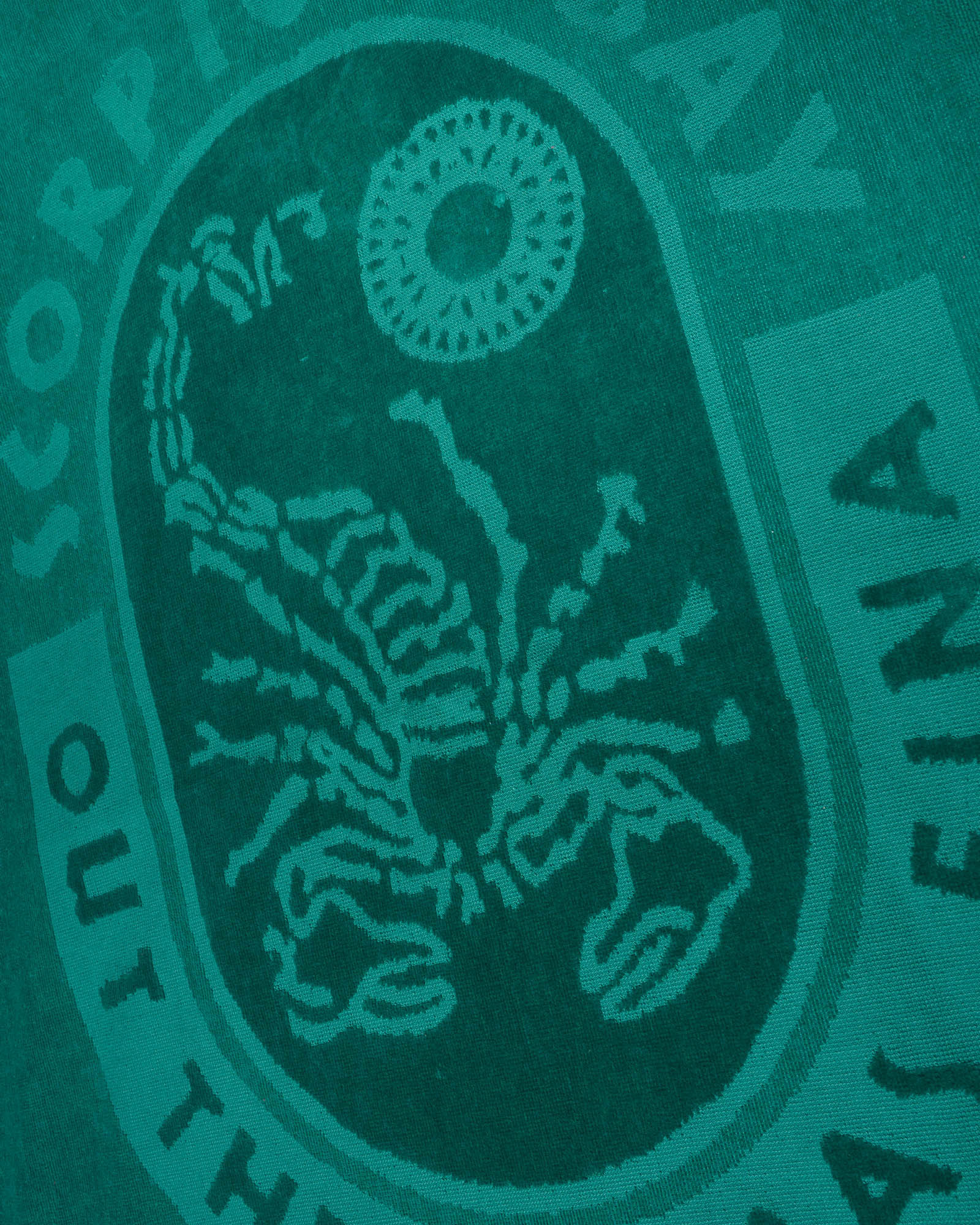 Telo Mare "Logo Jacquard" Color Smeraldo - Scorpion Bay