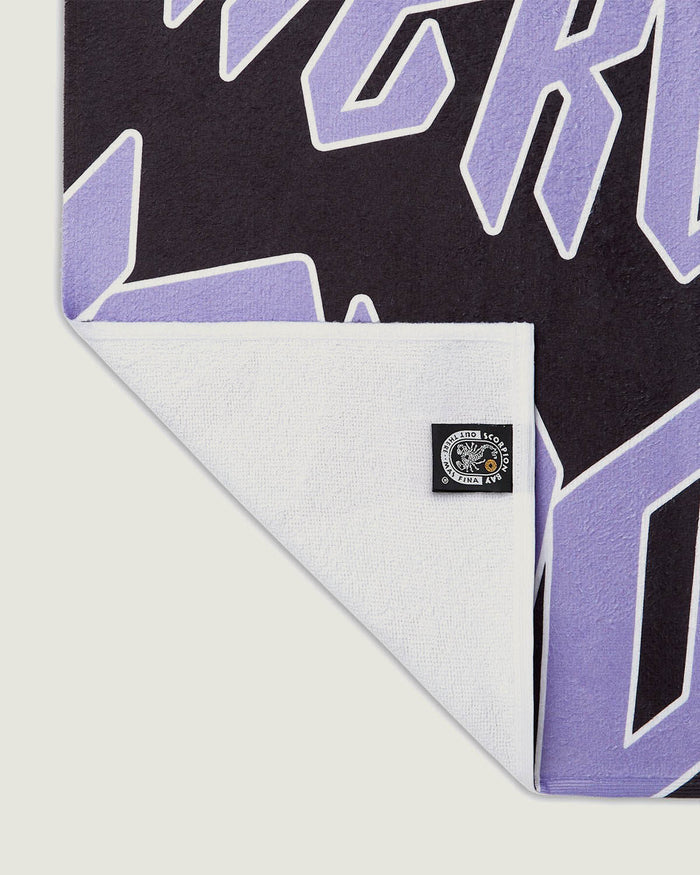 Telo mare stampato "Gothic Lettering" - Scorpion Bay