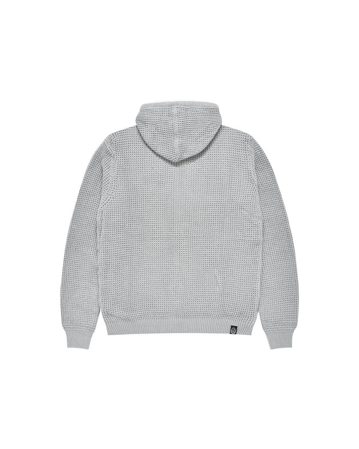 Uomo | Pullover In Maglia Grigio Con Cappuccio Teddy - Scorpion Bay
