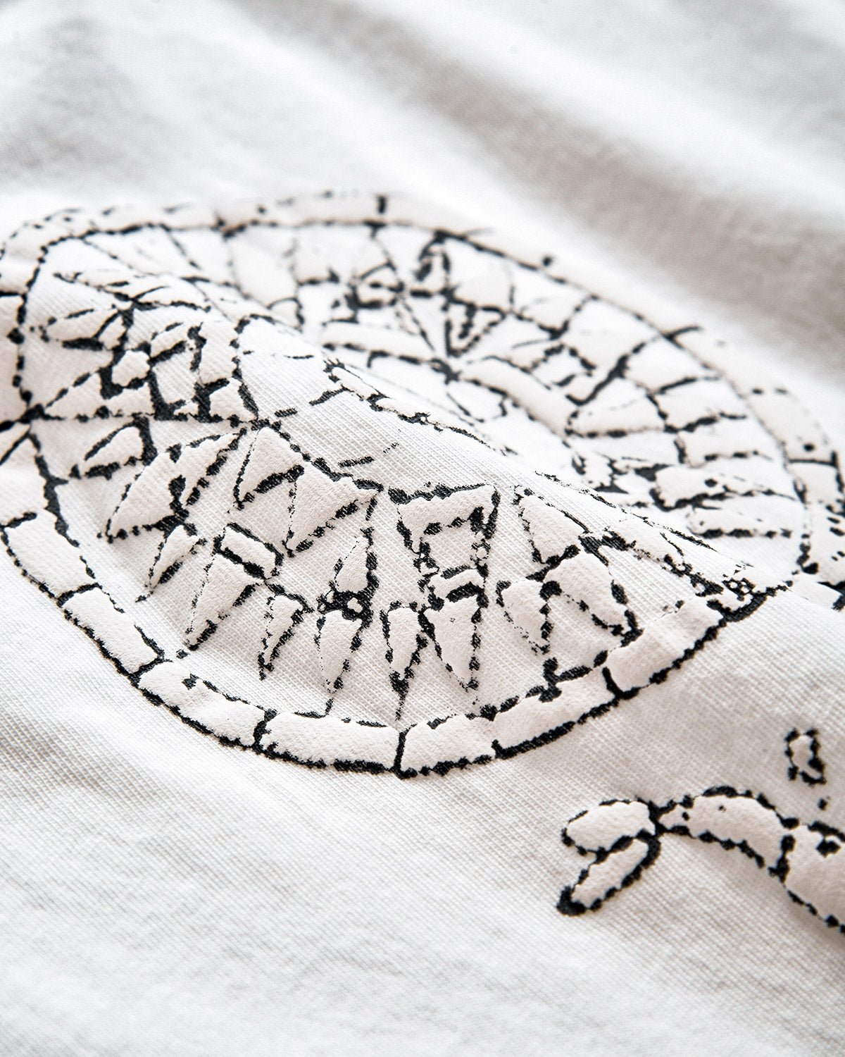 Uomo | T-Shirt Bianca 100% Cotone Con Stampa Scorpione A Rilievo - Scorpion Bay
