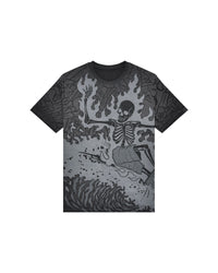 Uomo | T-Shirt Doubleface "Hell Of A Surfer" Color Carbone - Scorpion Bay