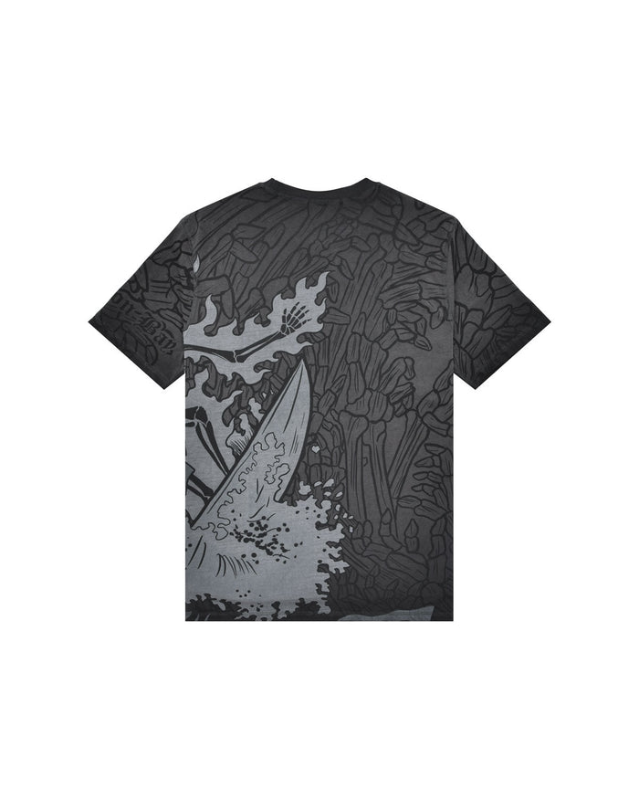 Uomo | T-Shirt Doubleface "Hell Of A Surfer" Color Carbone - Scorpion Bay