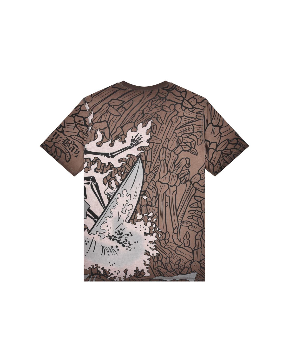 Uomo | T-Shirt Doubleface "Hell Of A Surfer" Color Tabacco - Scorpion Bay