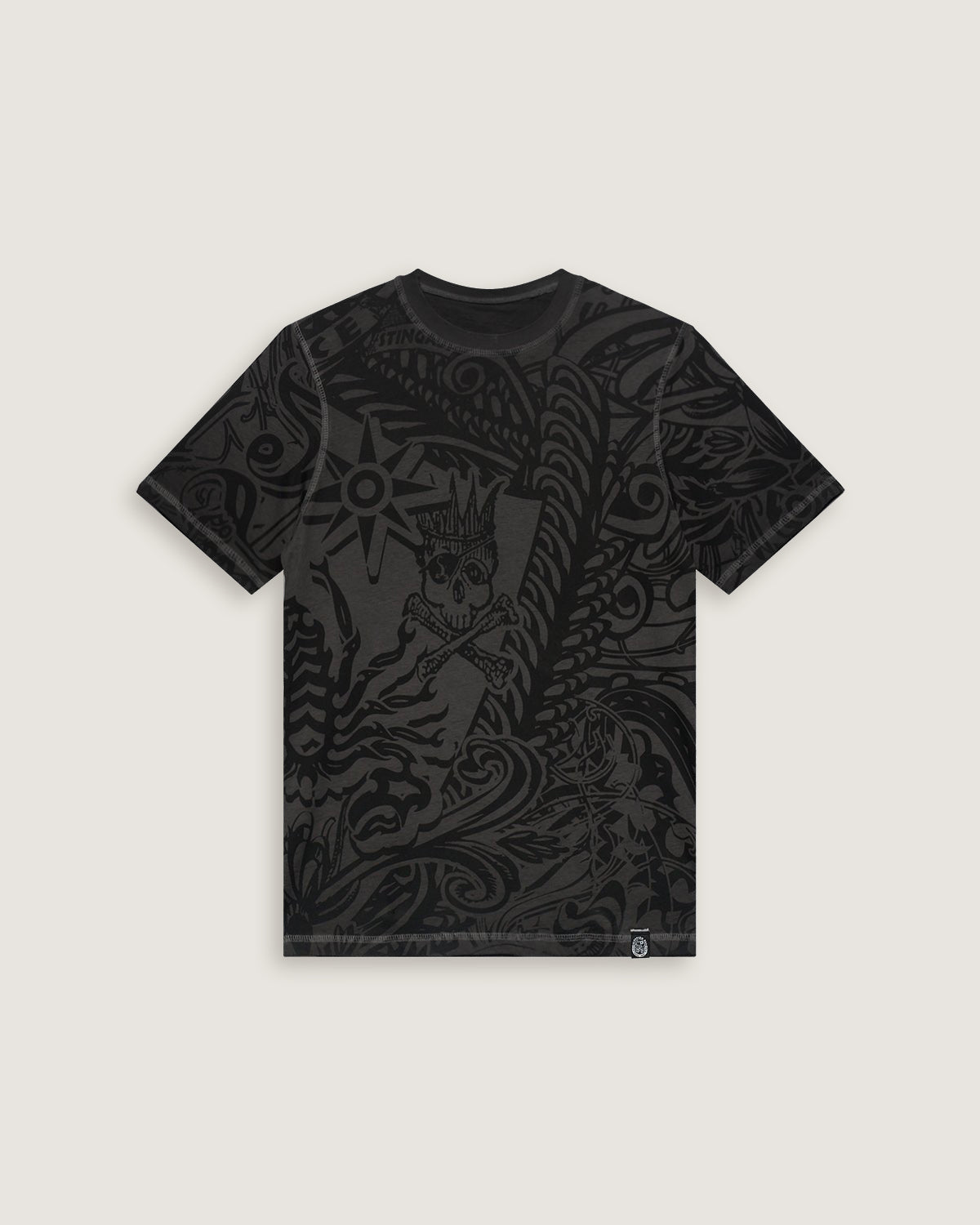 Uomo | T-Shirt Doubleface "Stingada" Color Carbone - Scorpion Bay
