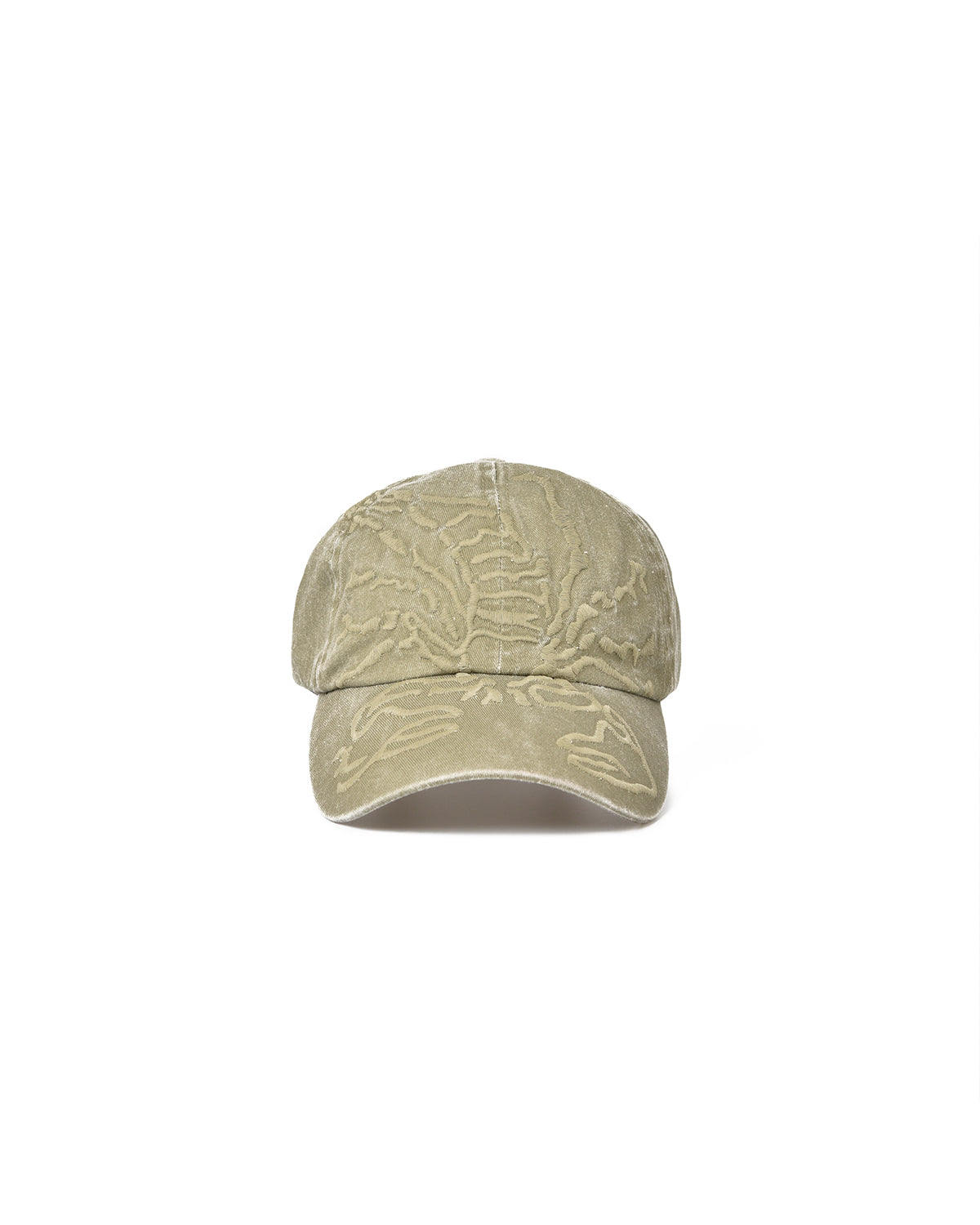 Green Baseball Cap With Tone-On-Tone Embroidered Logo