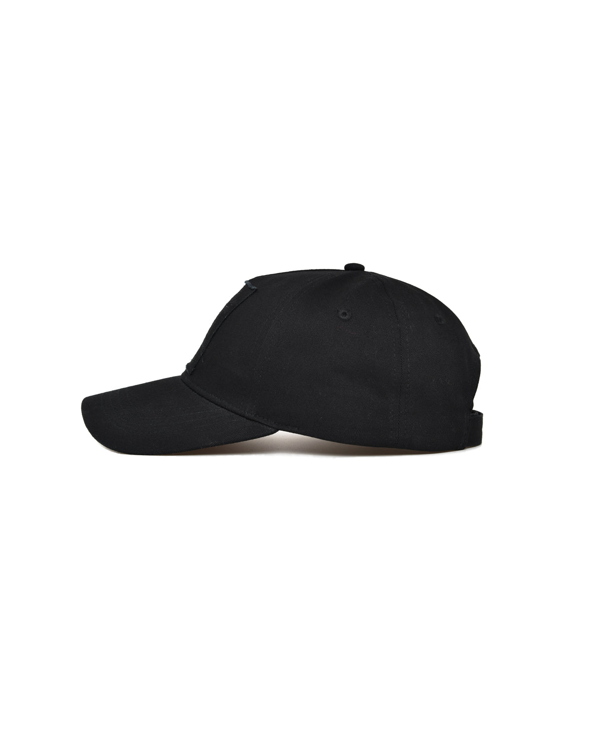 Black 100% Cotton Baseball Cap With Embroidered Vanlife Label