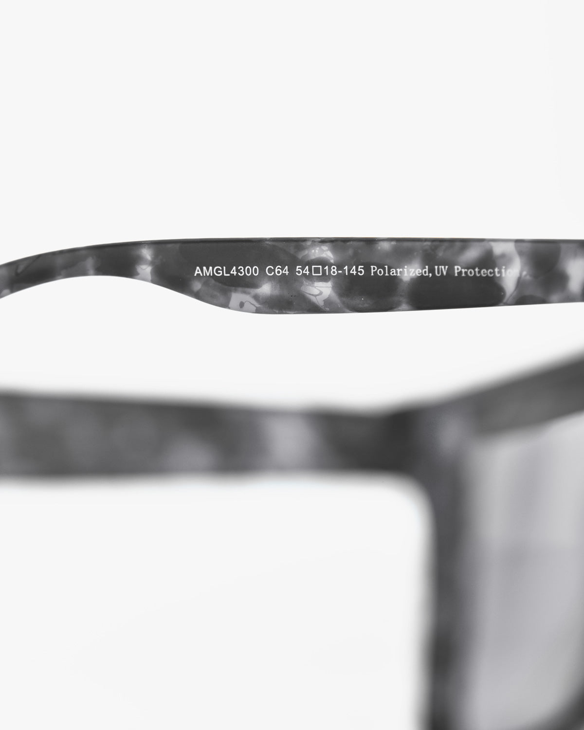 Marbled Charcoal Effect Sunglasses With Shaded Lens