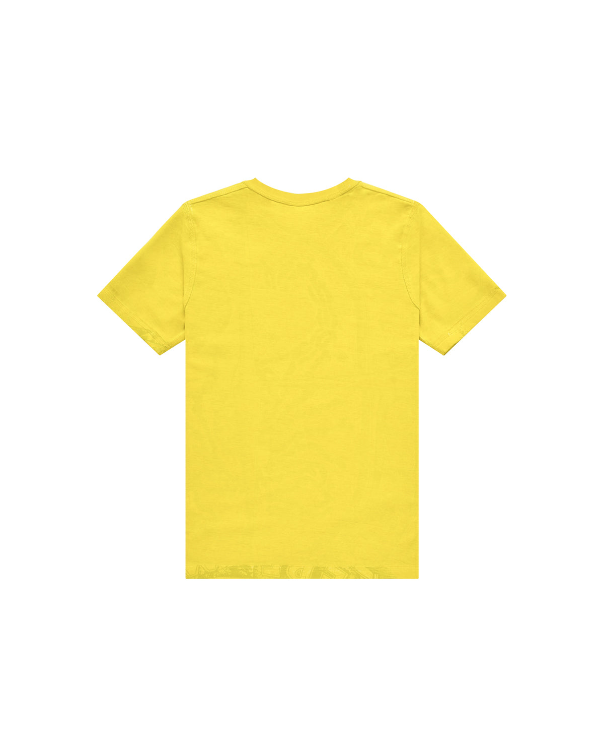 Kid | Acid Green Doubleface T-Shirt With 'Logo Cutaway' Print