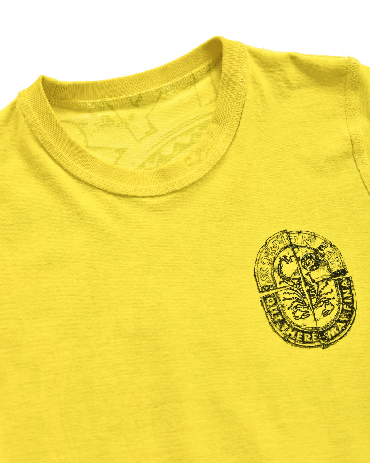 Kid | Acid Green Doubleface T-Shirt With 'Logo Cutaway' Print