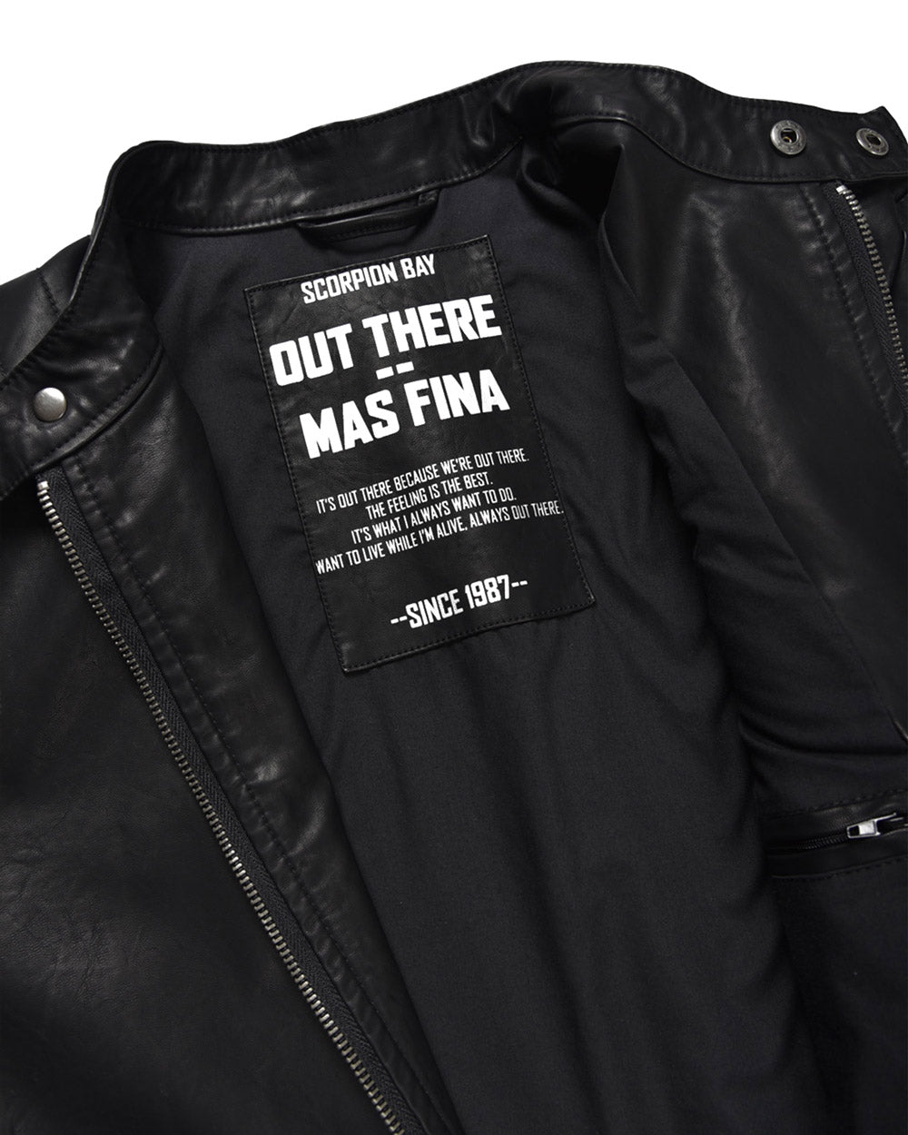 Man | Black Eco-Leather Biker Jacket