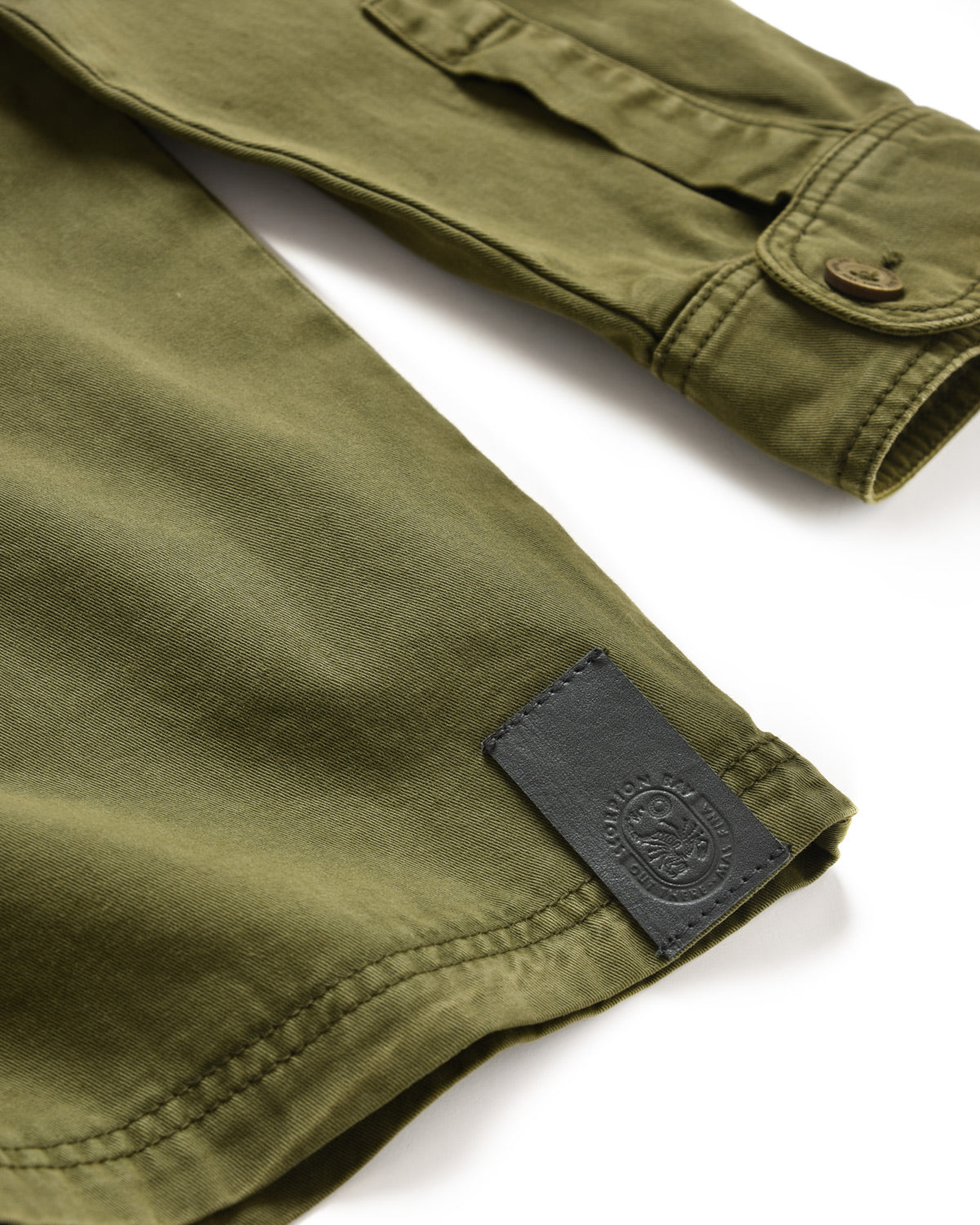 Man | Green Van Life Jacket In Stretched Cotton 
