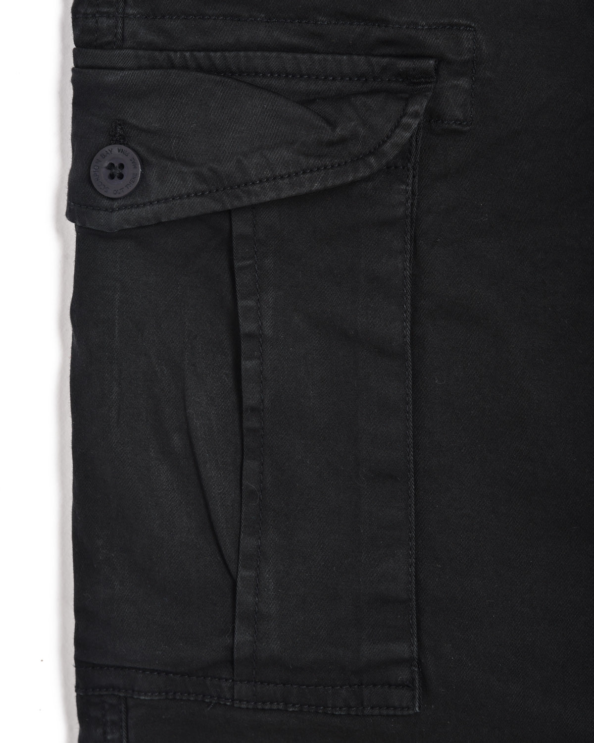 Man | Black Cargo Trousers "Van Life"