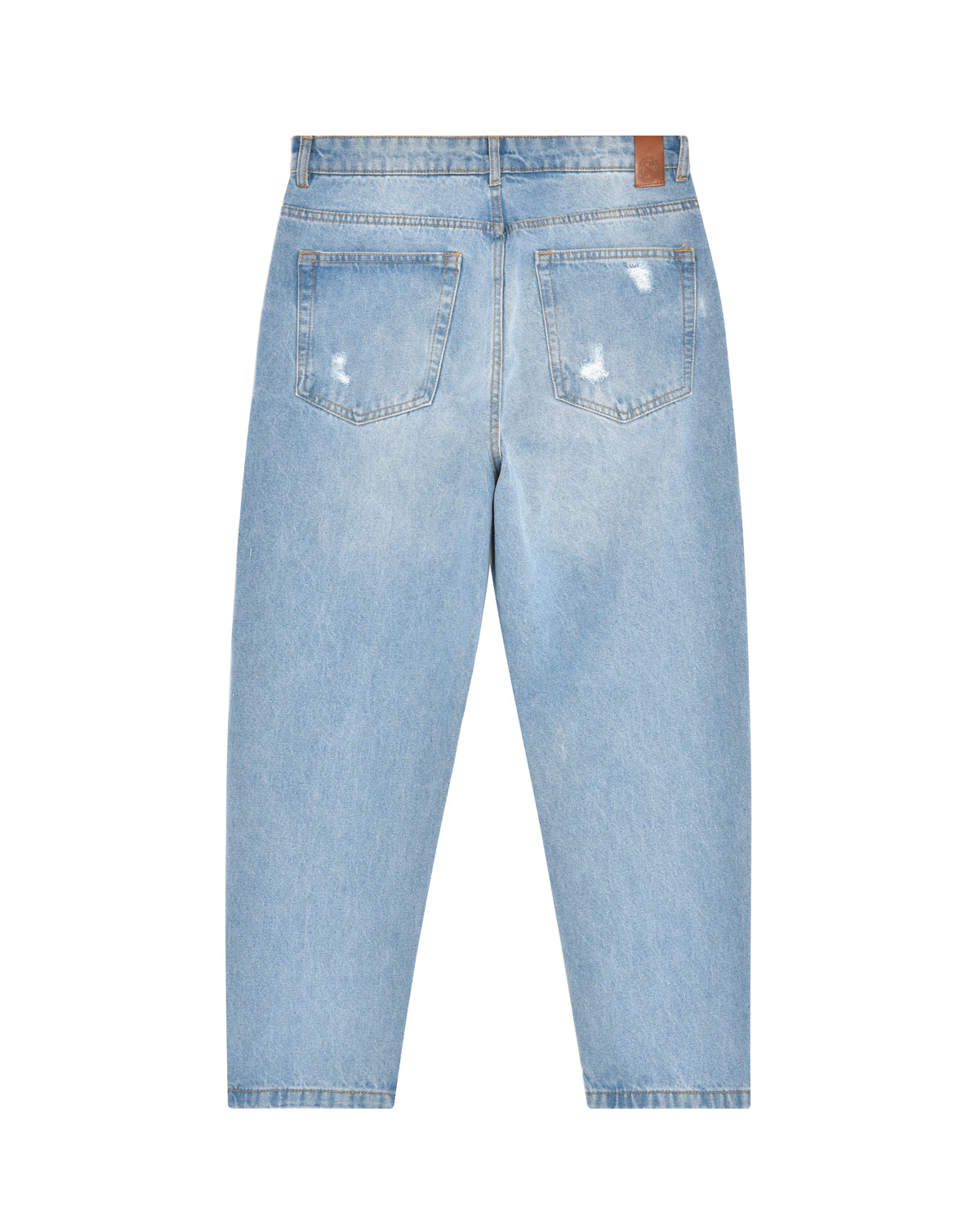 Uomo | Pantoloni Jeans Chiaro In 100% Cotone