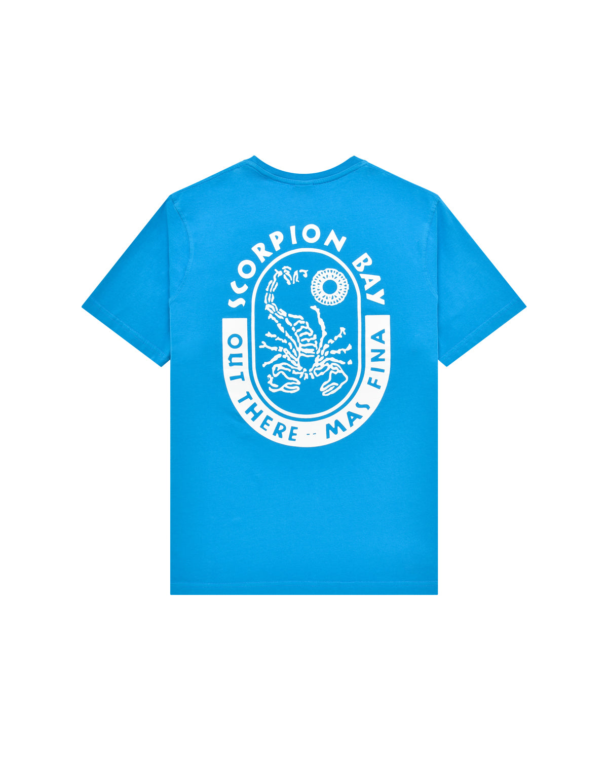 Man | Scorpion Bay Iconic T-Shirt In 100% Cotton Turquoise/ White