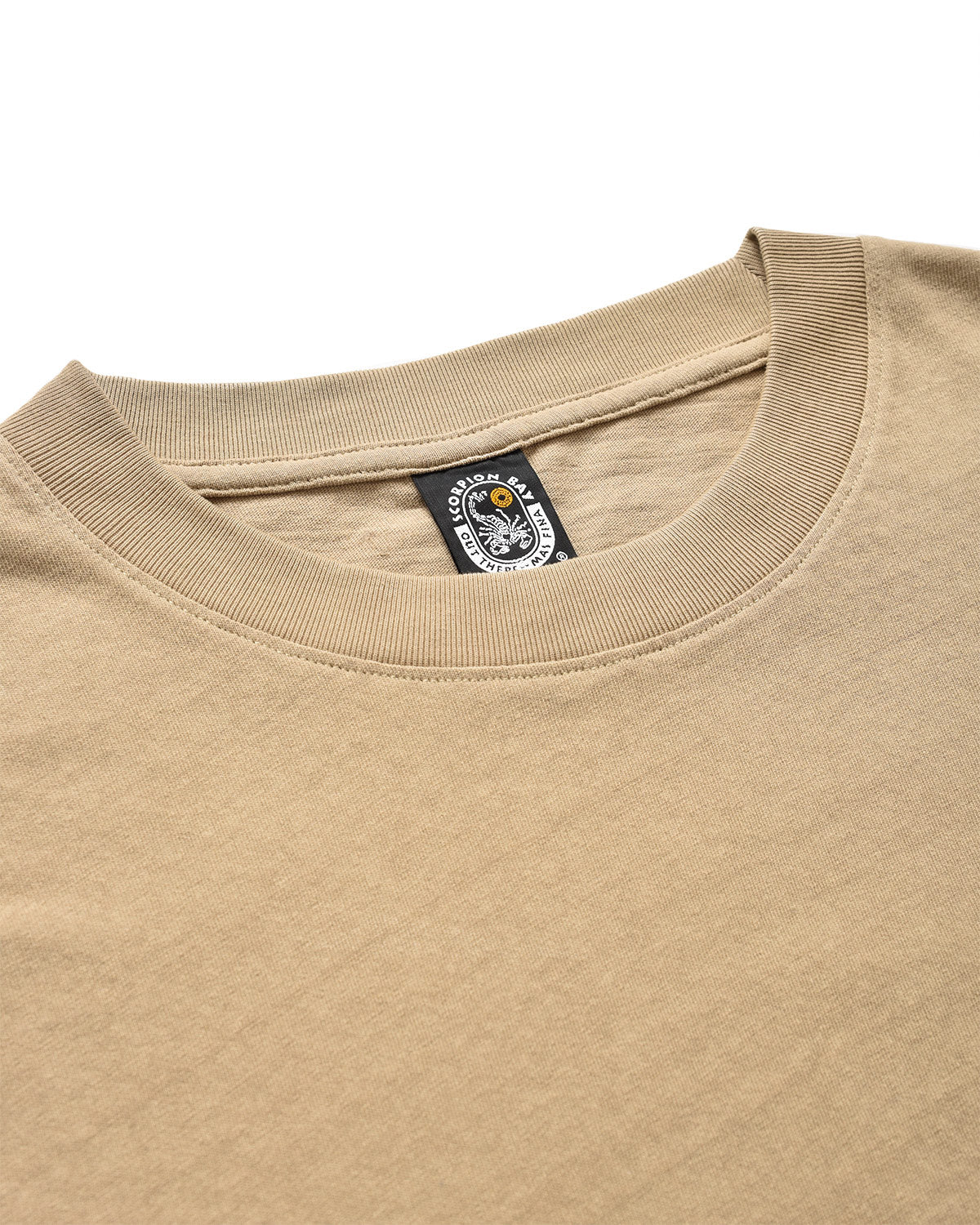 Men | Sand Colored Ritual T-Shirt In 100 % Cotton With 'Pirates' Og Print