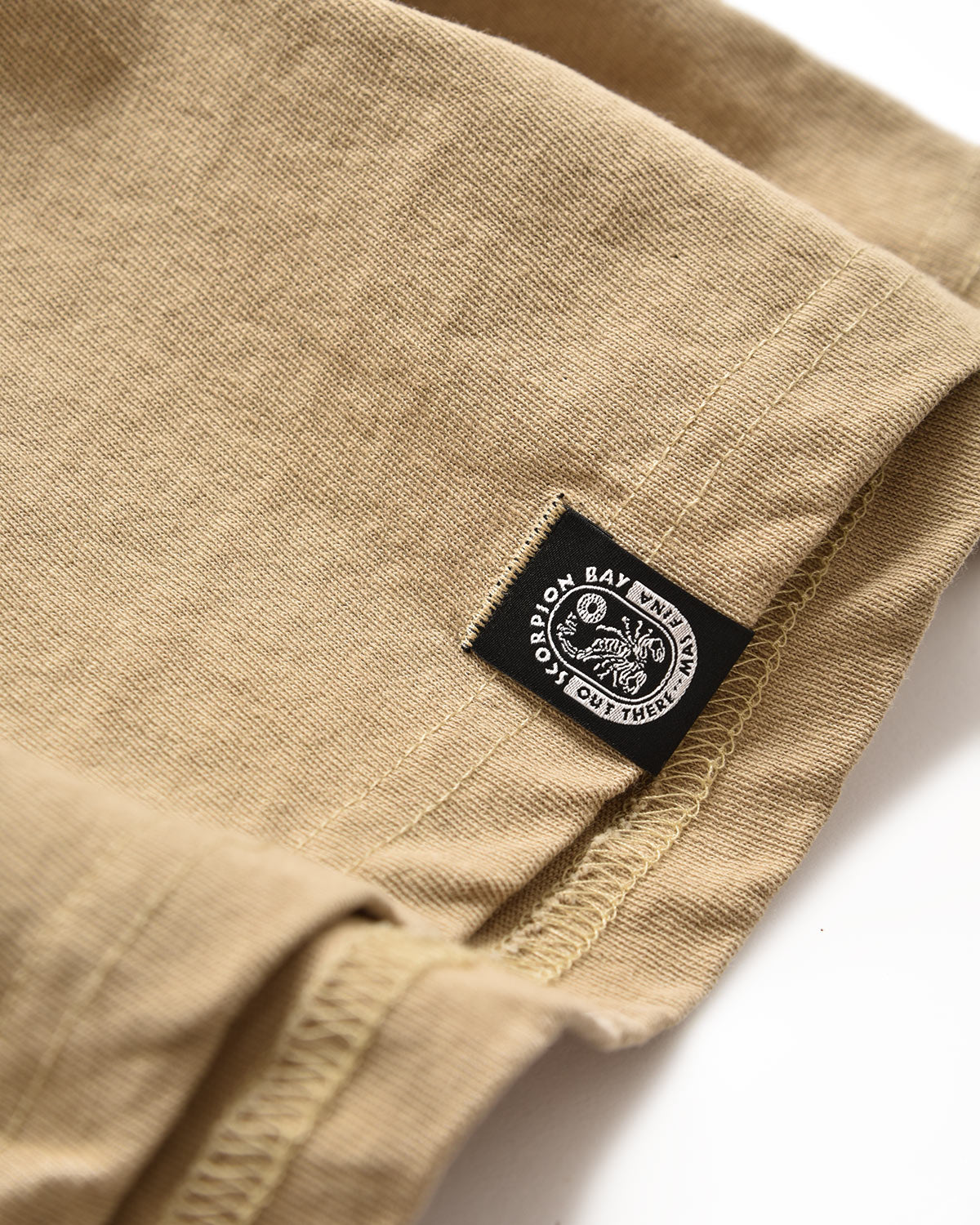 Men | Sand Colored Ritual T-Shirt In 100 % Cotton With 'Pirates' Og Print