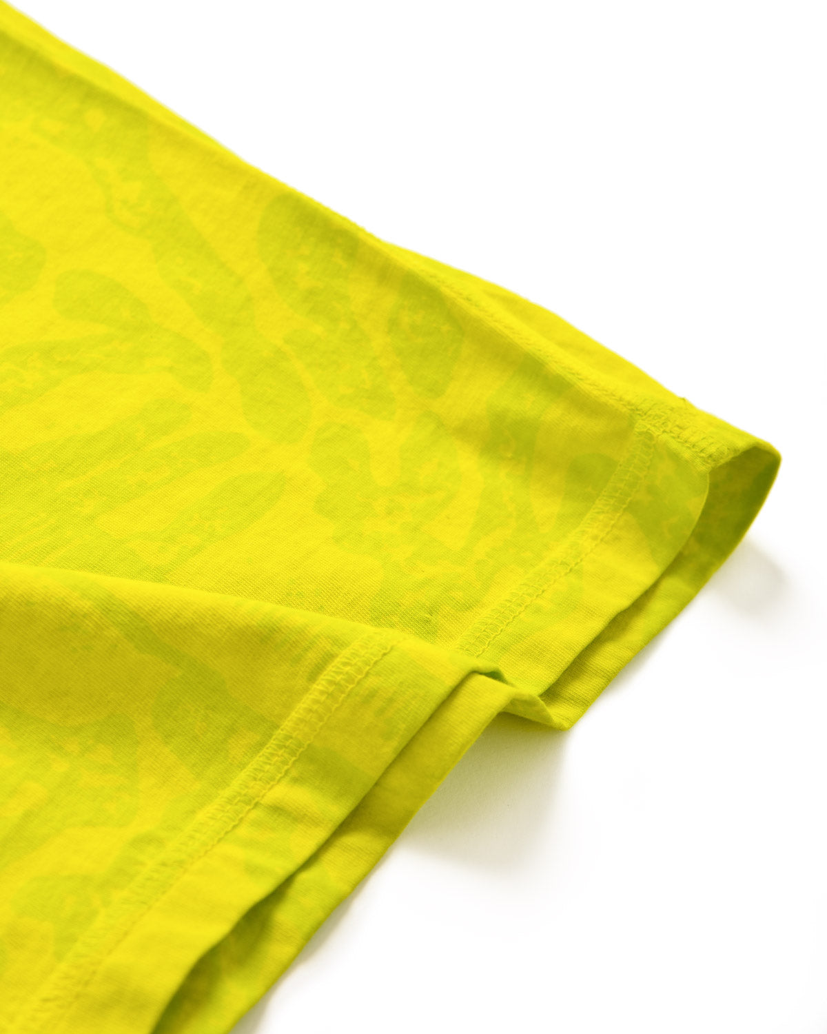 Uomo | T-Shirt Doubleface Color Verde Acido Con Stampa "Logo Cutaway"